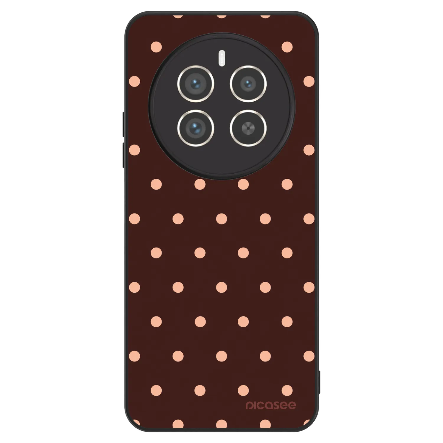 Picasee ULTIMATE CASE für Realme 12 Pro 5G - Peach Dots & Chocolate