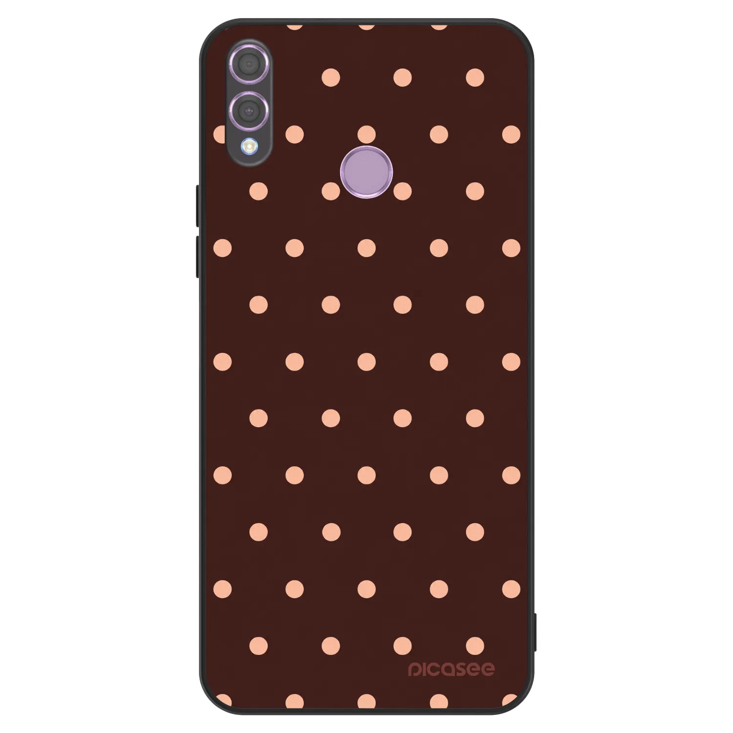 Picasee ULTIMATE CASE für Honor 8X - Peach Dots & Chocolate