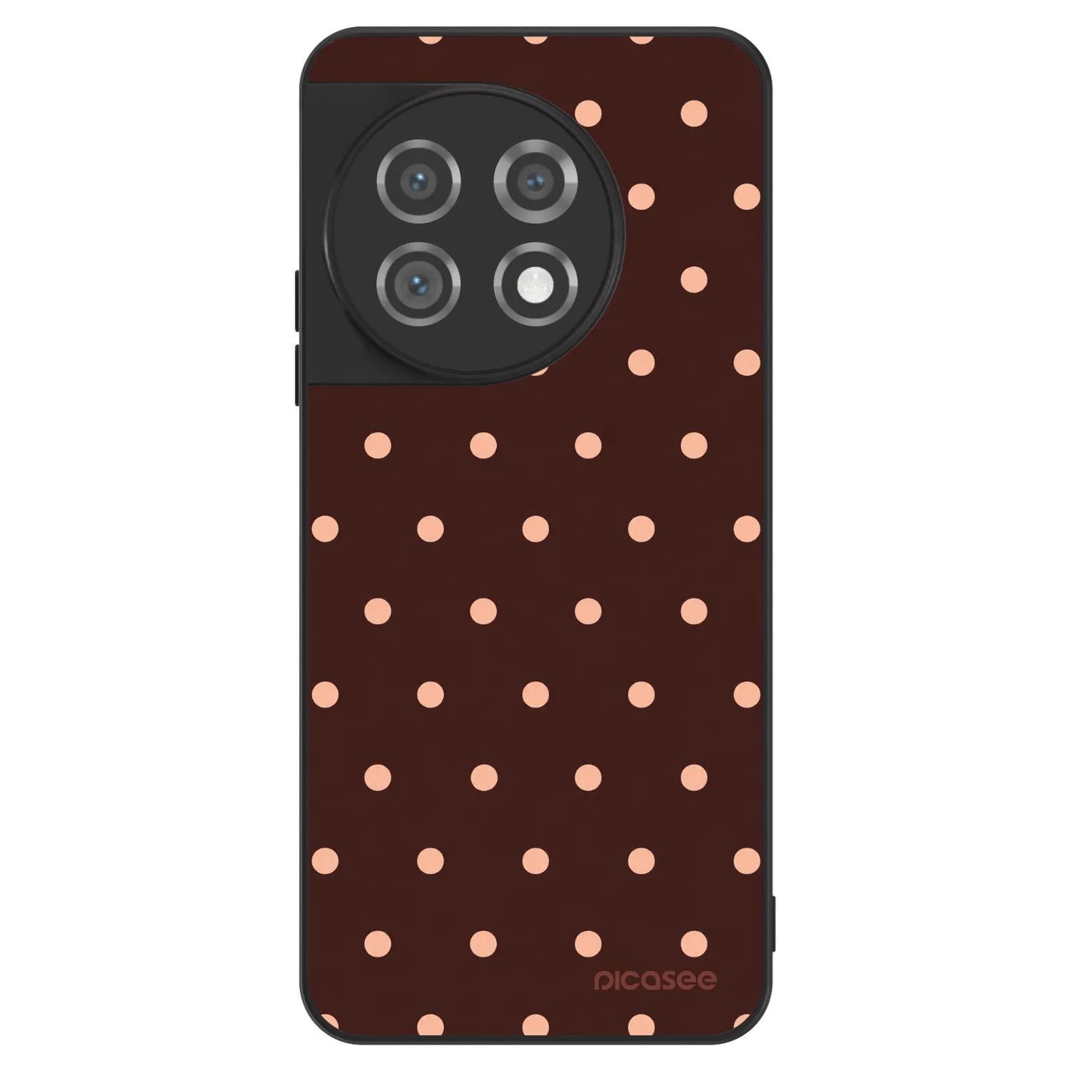 Picasee ULTIMATE CASE für OnePlus 11 5G - Peach Dots & Chocolate
