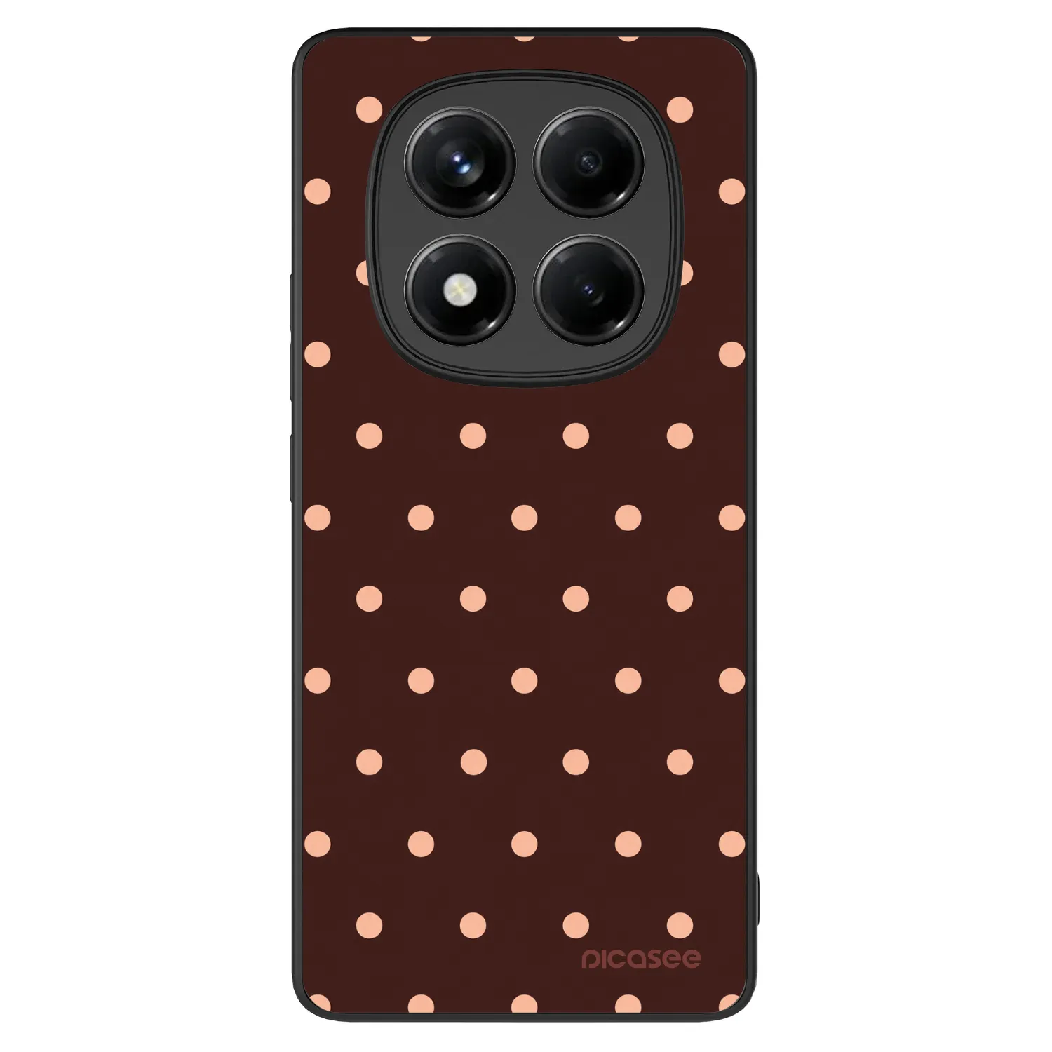 Picasee ULTIMATE CASE für Xiaomi Redmi Note 14 Pro+ 5G - Peach Dots & Chocolate