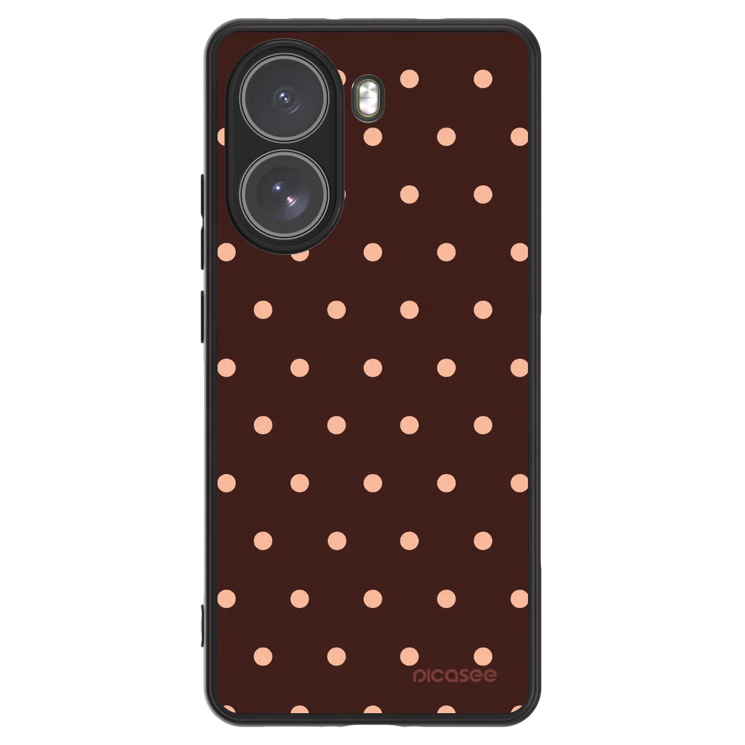 Picasee ULTIMATE CASE für Xiaomi Poco X7 Pro 5G - Peach Dots & Chocolate