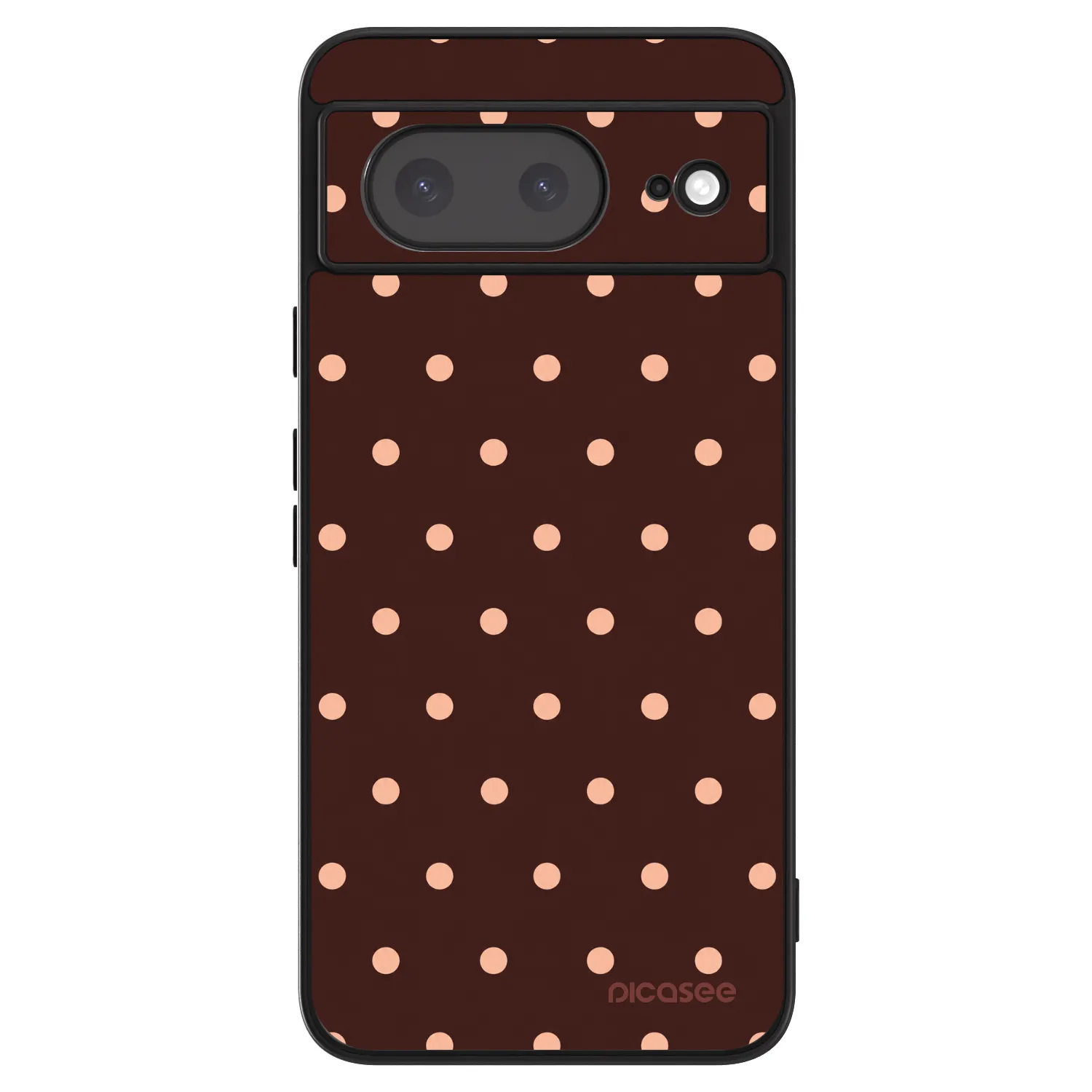 Picasee ULTIMATE CASE für Google Pixel 8a - Peach Dots & Chocolate