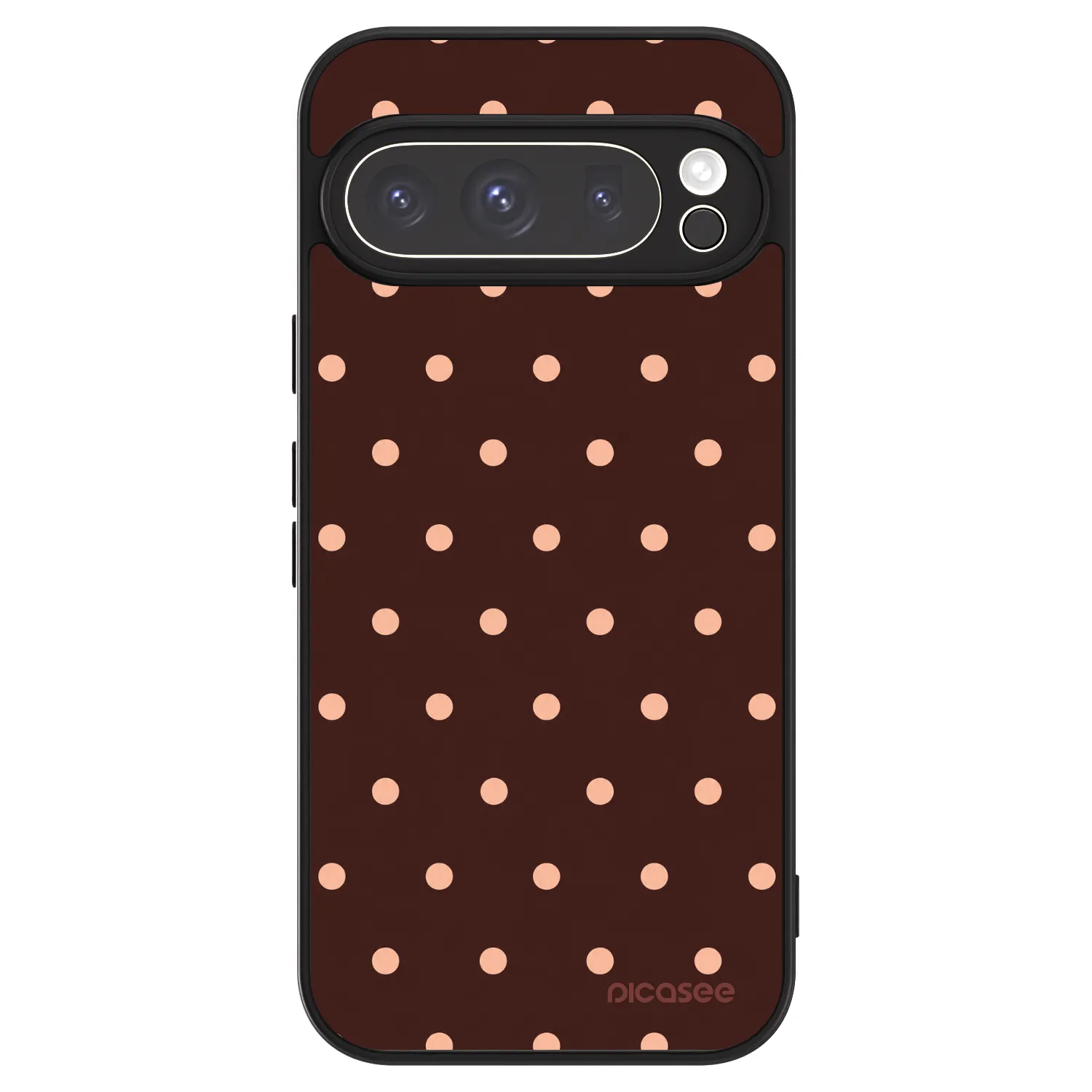 Picasee ULTIMATE CASE für Google Pixel 9 Pro - Peach Dots & Chocolate