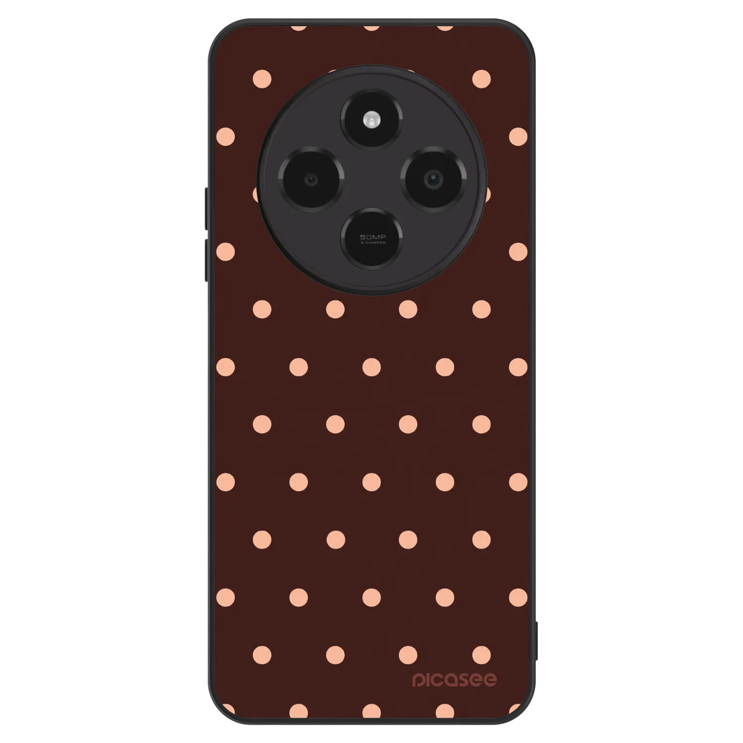Picasee ULTIMATE CASE für Xiaomi Poco C75 - Peach Dots & Chocolate