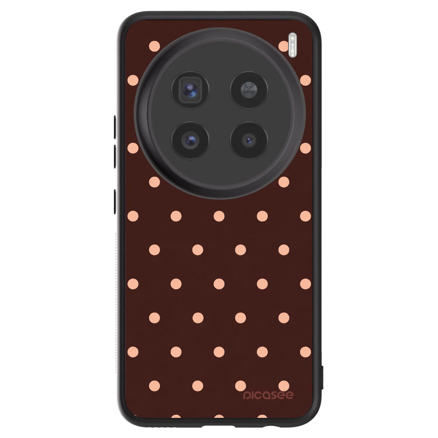 Picasee ULTIMATE CASE für Vivo X200 Pro - Peach Dots & Chocolate