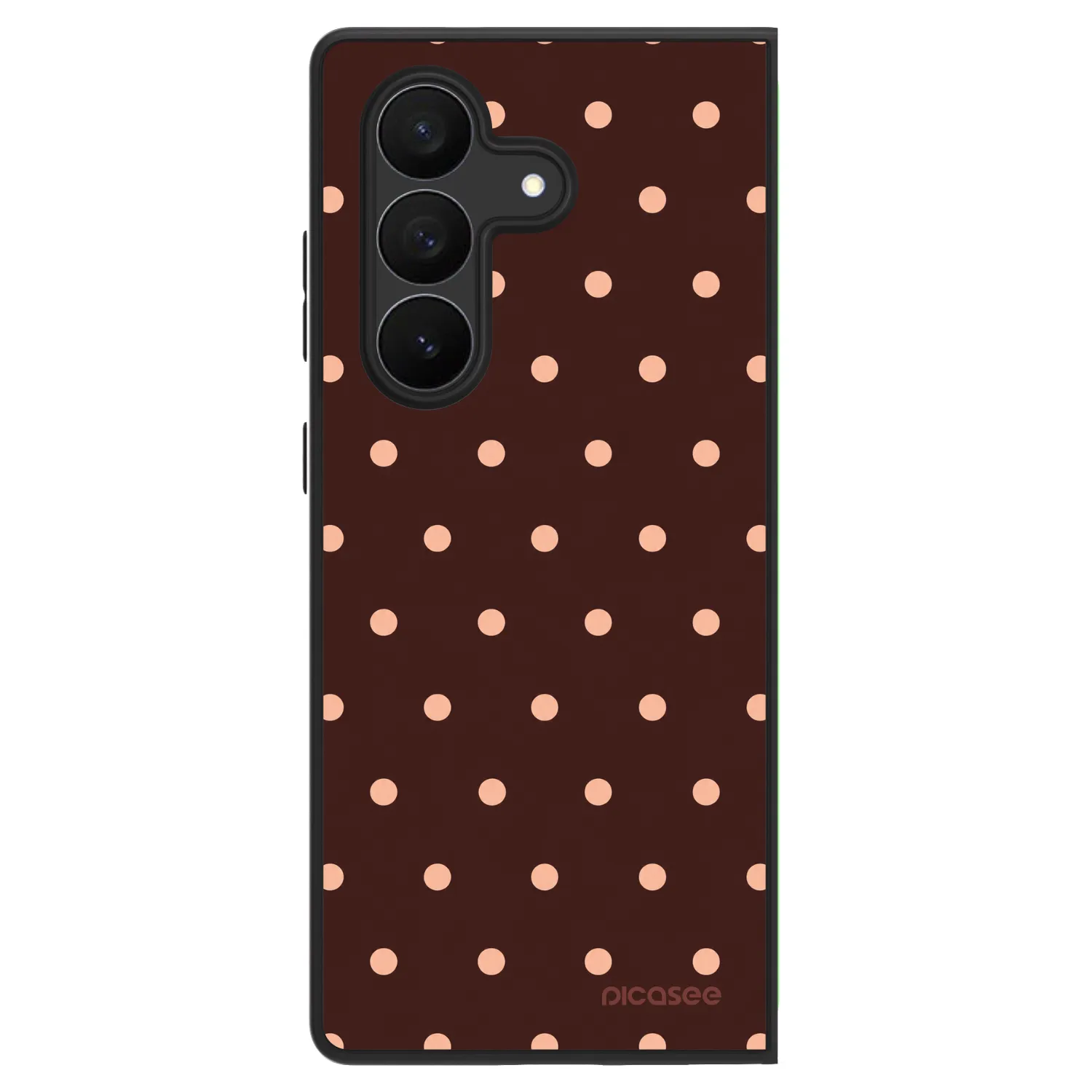 Picasee ULTIMATE CASE für Samsung Galaxy Z Fold7 5G - Peach Dots & Chocolate