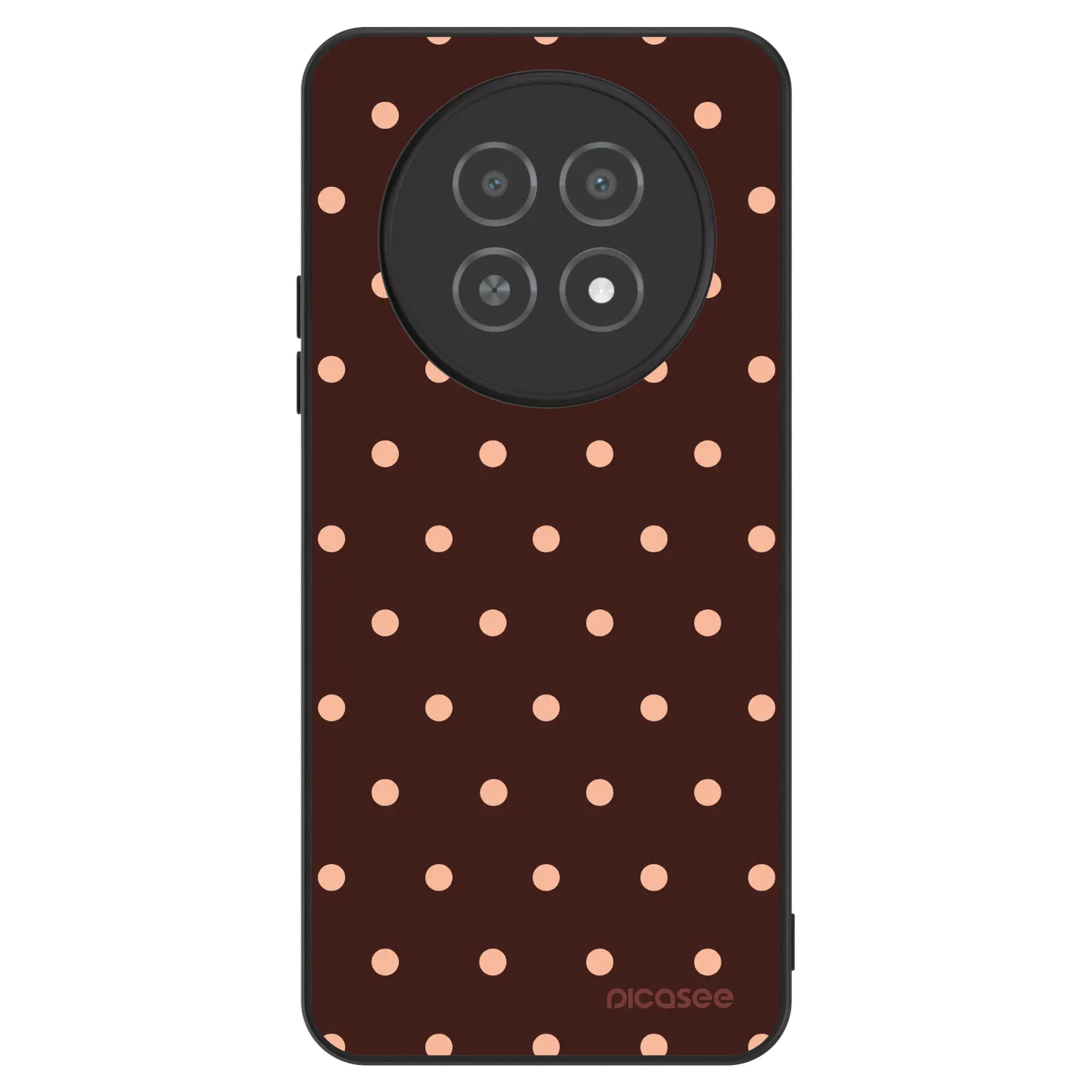 Picasee ULTIMATE CASE für Realme 12X - Peach Dots & Chocolate