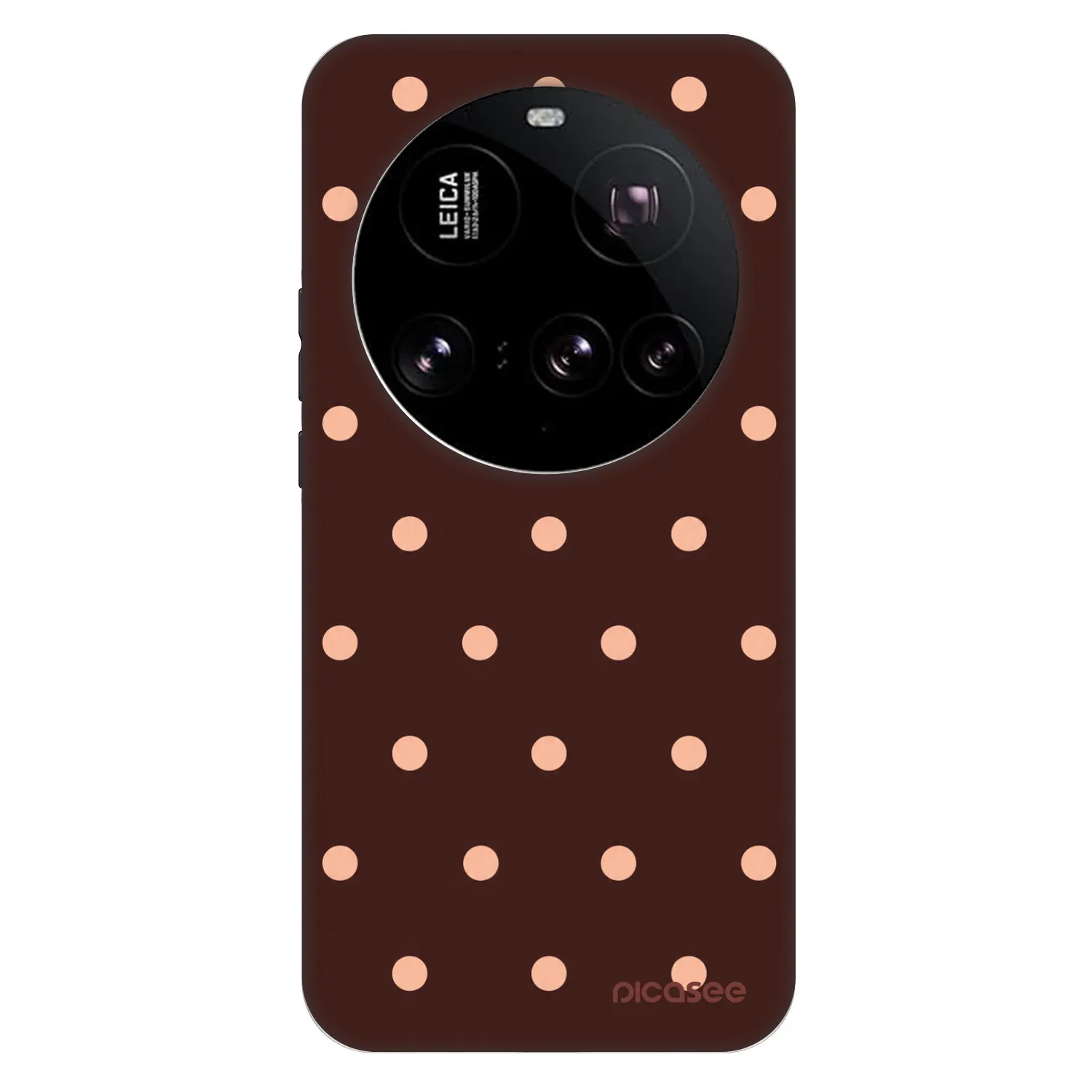 Picasee Fashion Case für Xiaomi 15 Ultra - Peach Dots & Chocolate