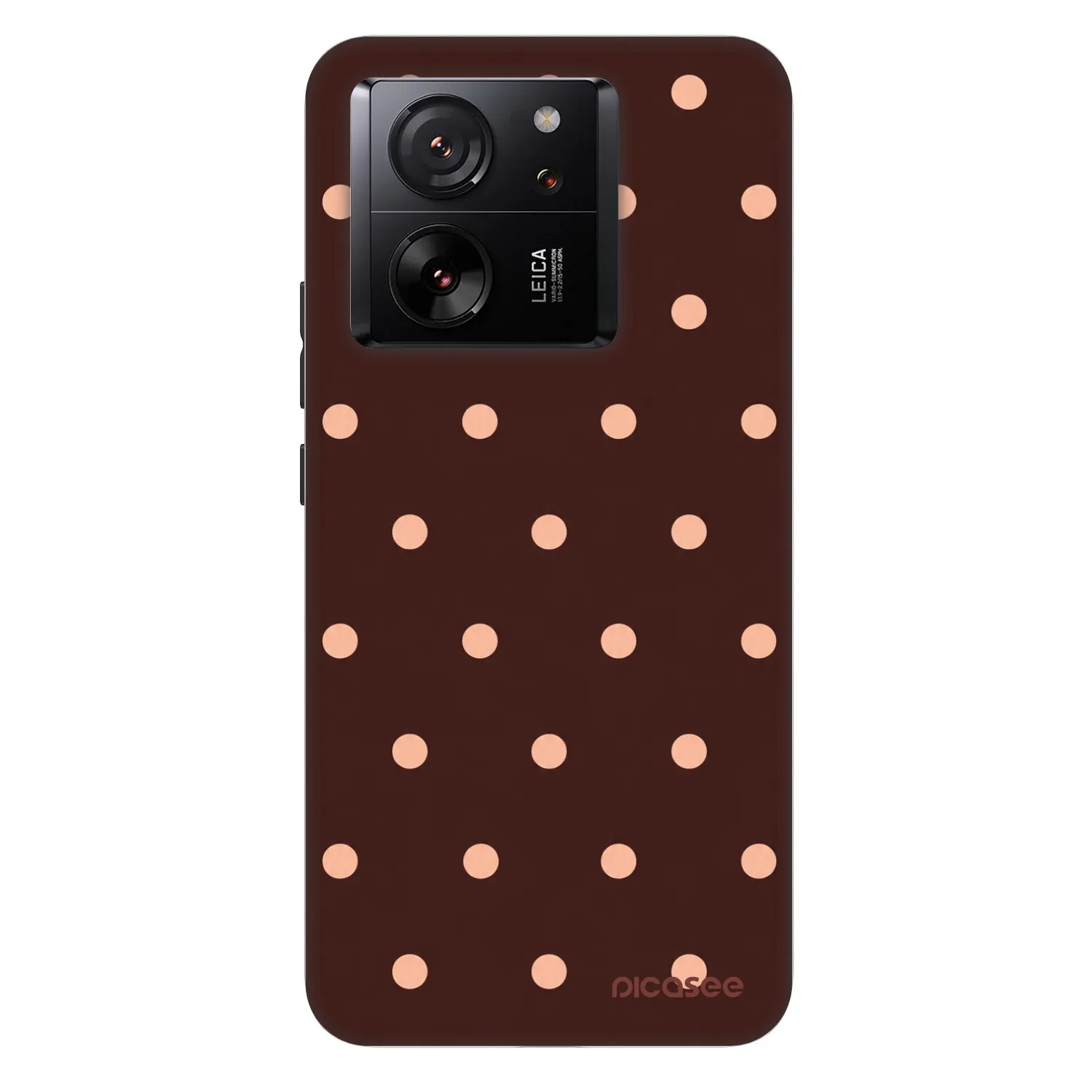 Picasee Fashion Case für Xiaomi 13T - Peach Dots & Chocolate