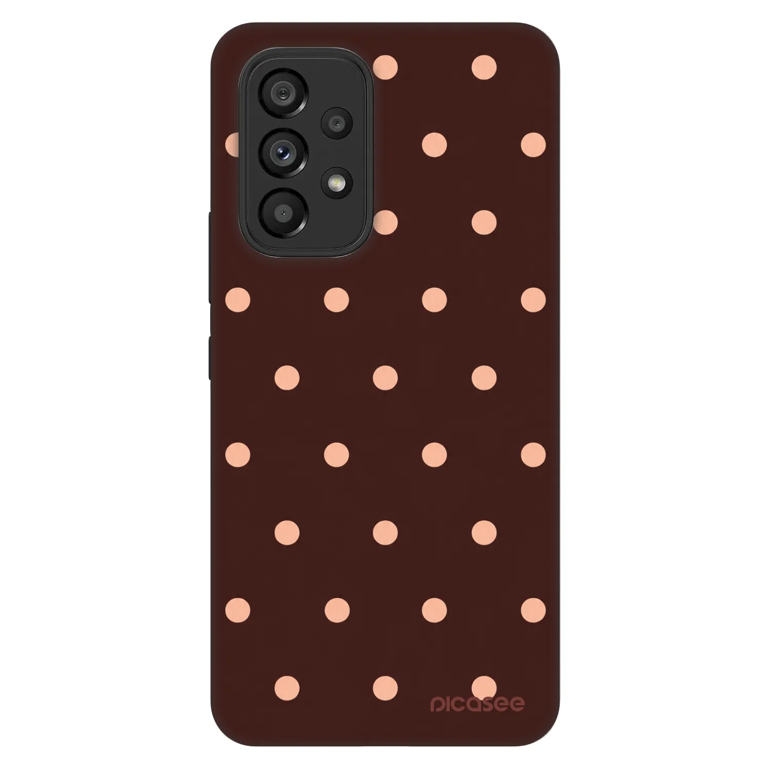 Picasee Fashion Case für Samsung Galaxy A53 5G A536 - Peach Dots & Chocolate