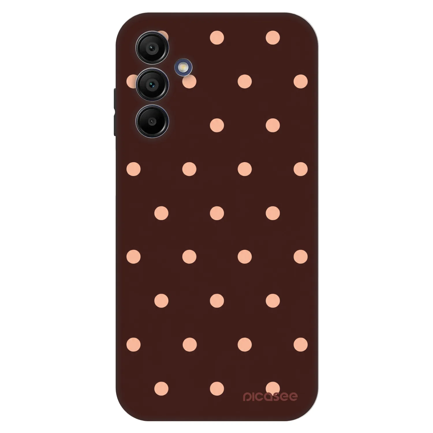 Picasee Fashion Case für Samsung Galaxy A15 A156B 5G - Peach Dots & Chocolate
