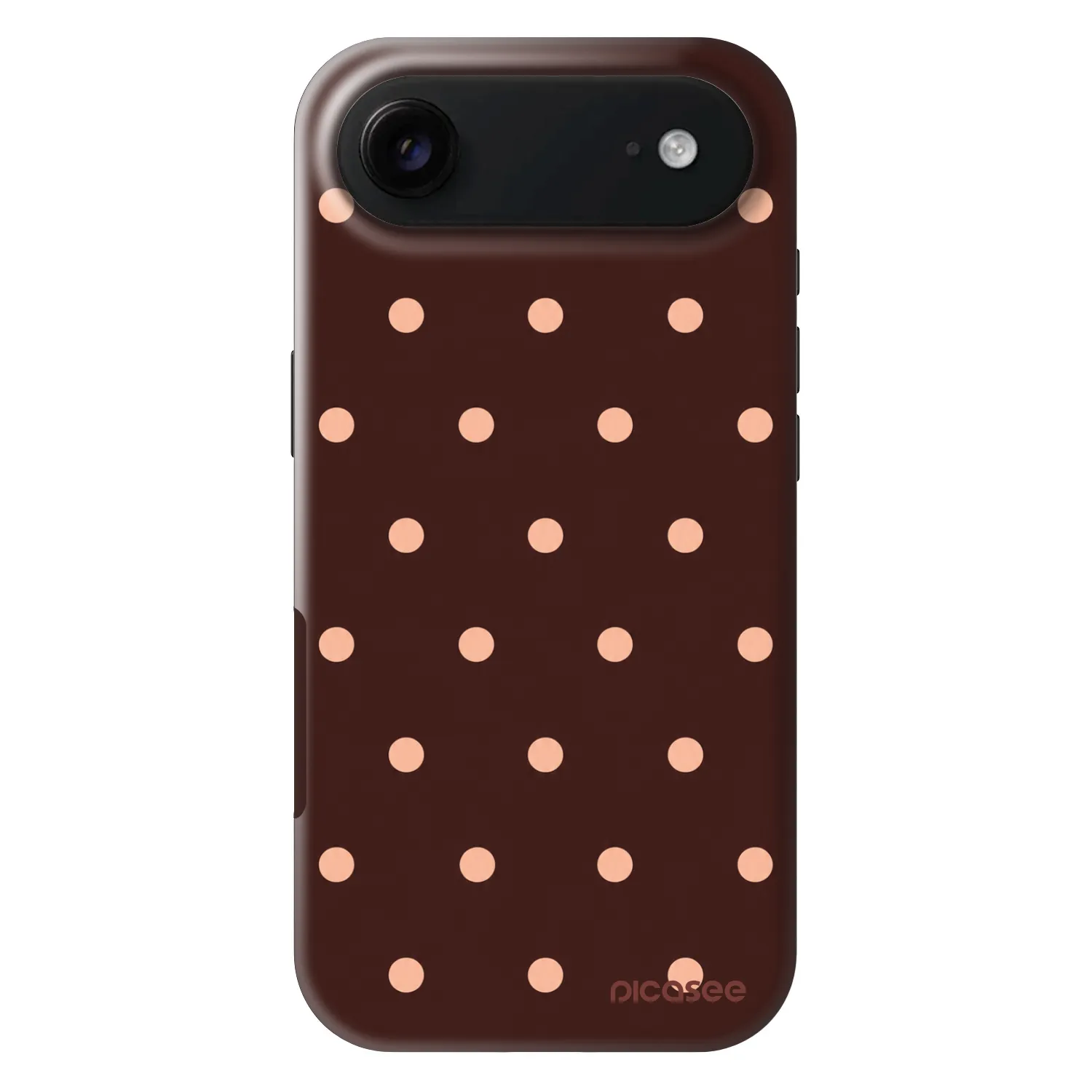 Picasee Fashion Case MagSafe für Apple iPhone Air - Peach Dots & Chocolate