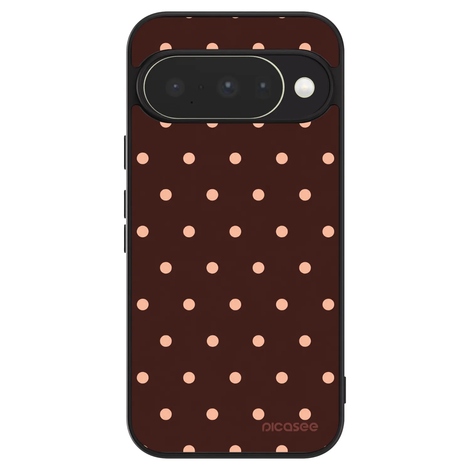 Picasee ULTIMATE CASE für Google Pixel 10 - Peach Dots & Chocolate