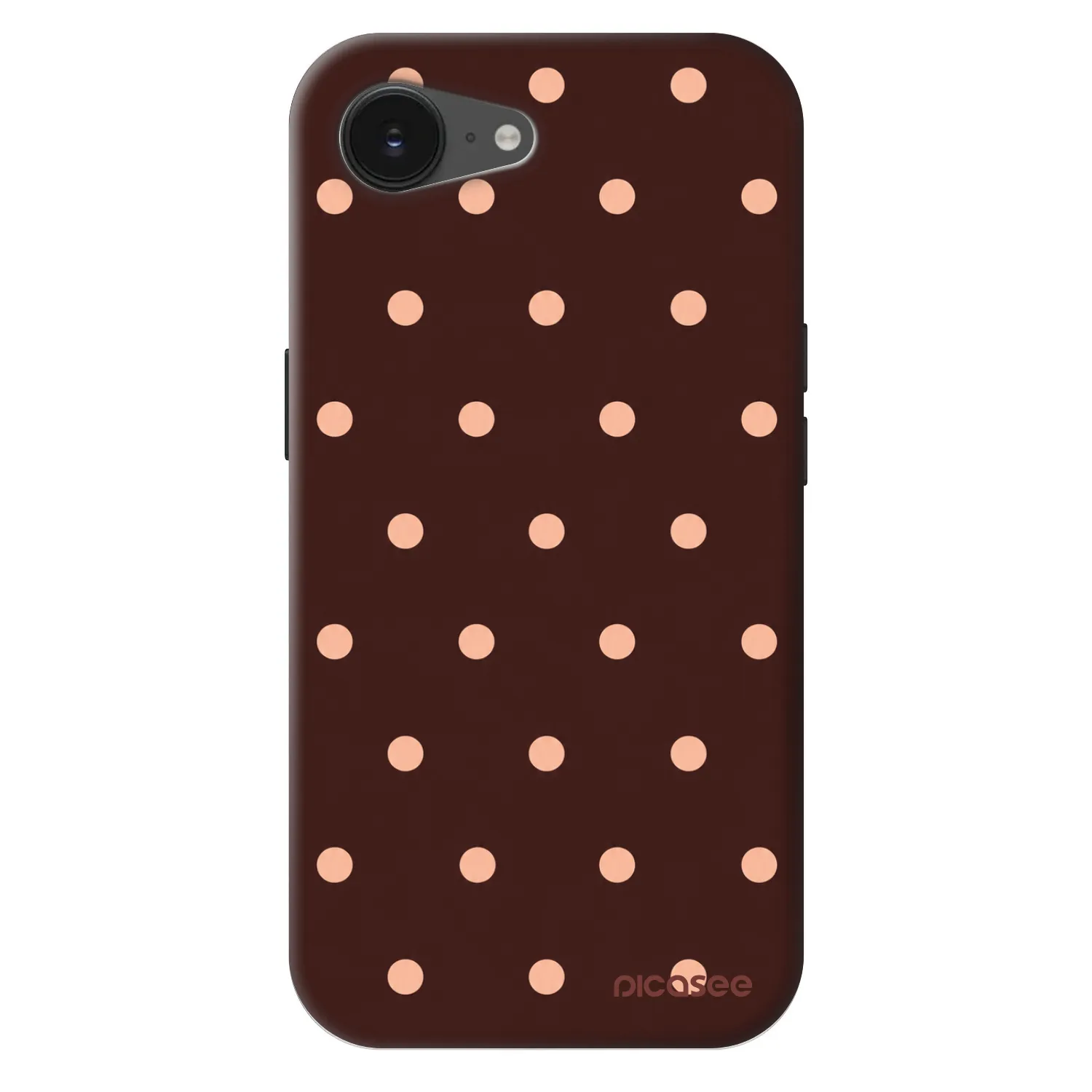 Picasee Fashion Case MagSafe für Apple iPhone 17e - Peach Dots & Chocolate