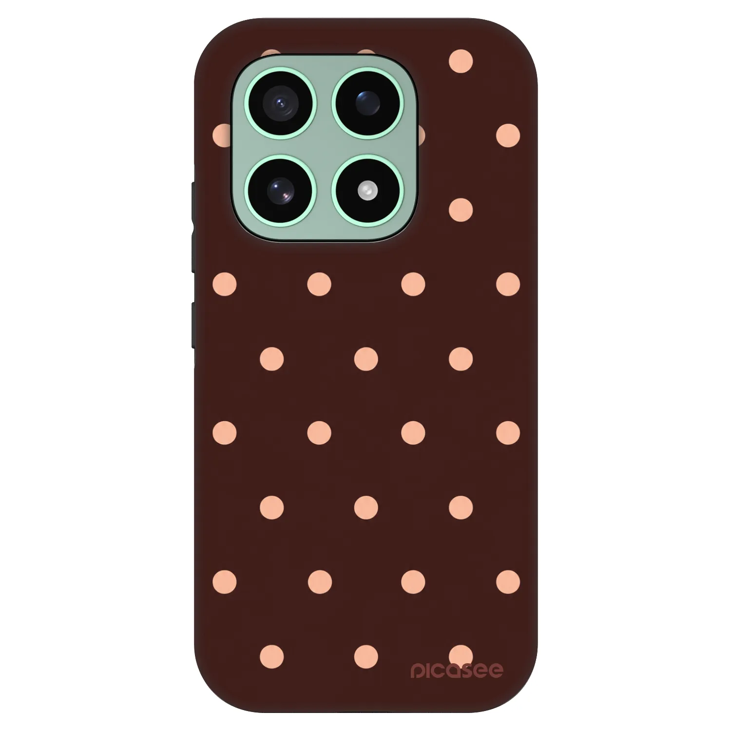 Picasee Fashion Case für Xiaomi 17 - Peach Dots & Chocolate