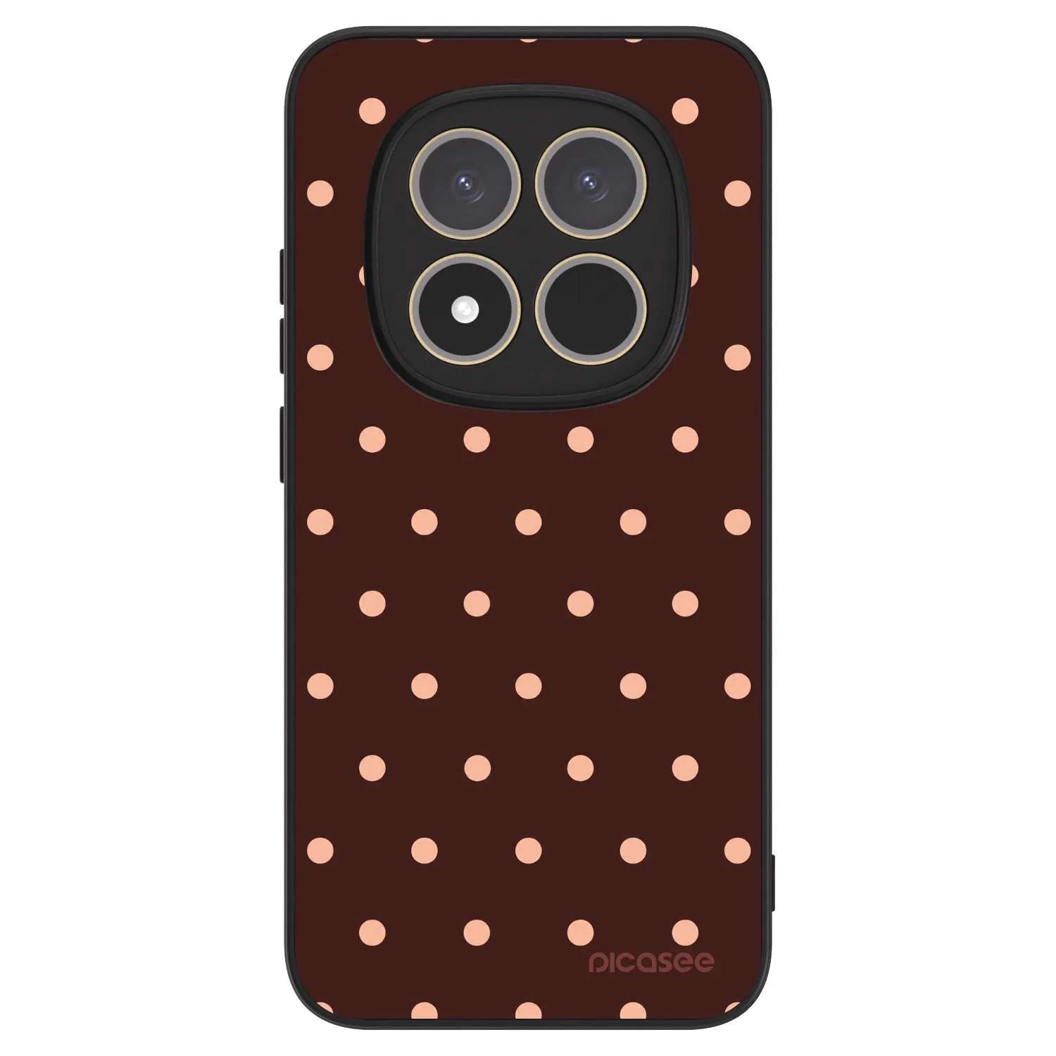Picasee ULTIMATE CASE für Xiaomi Redmi Note 15 Pro 5G - Peach Dots & Chocolate