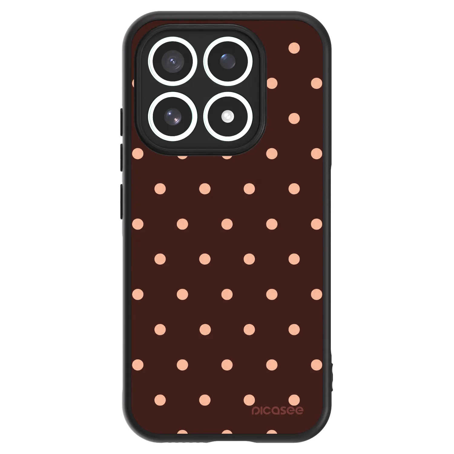 Picasee ULTIMATE CASE PowerShare für Xiaomi 17 - Peach Dots & Chocolate