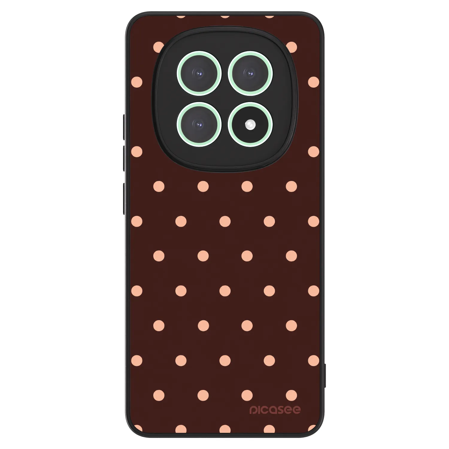 Picasee ULTIMATE CASE für Xiaomi Redmi Note 15 5G - Peach Dots & Chocolate