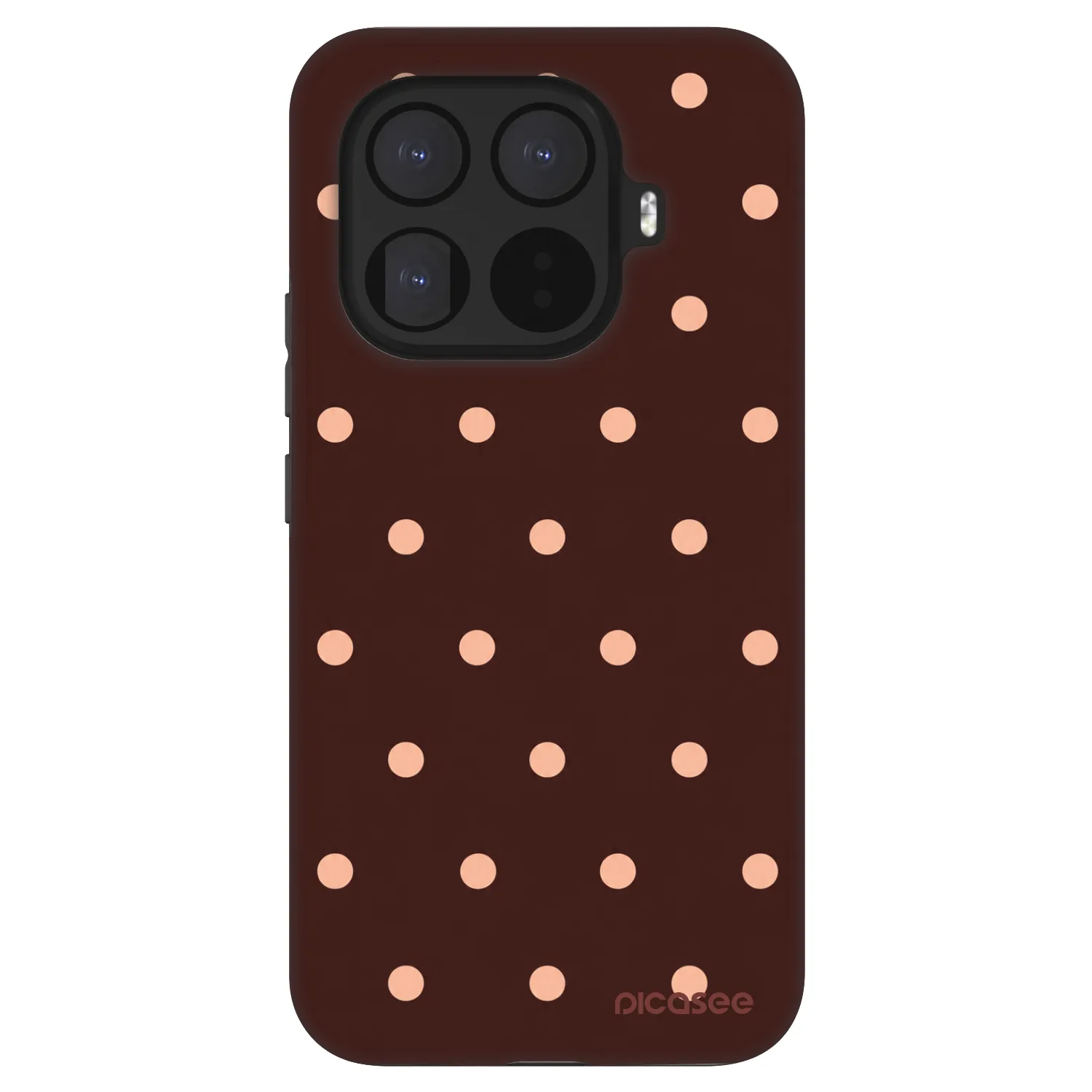 Picasee Fashion Case für Xiaomi 15T Pro - Peach Dots & Chocolate