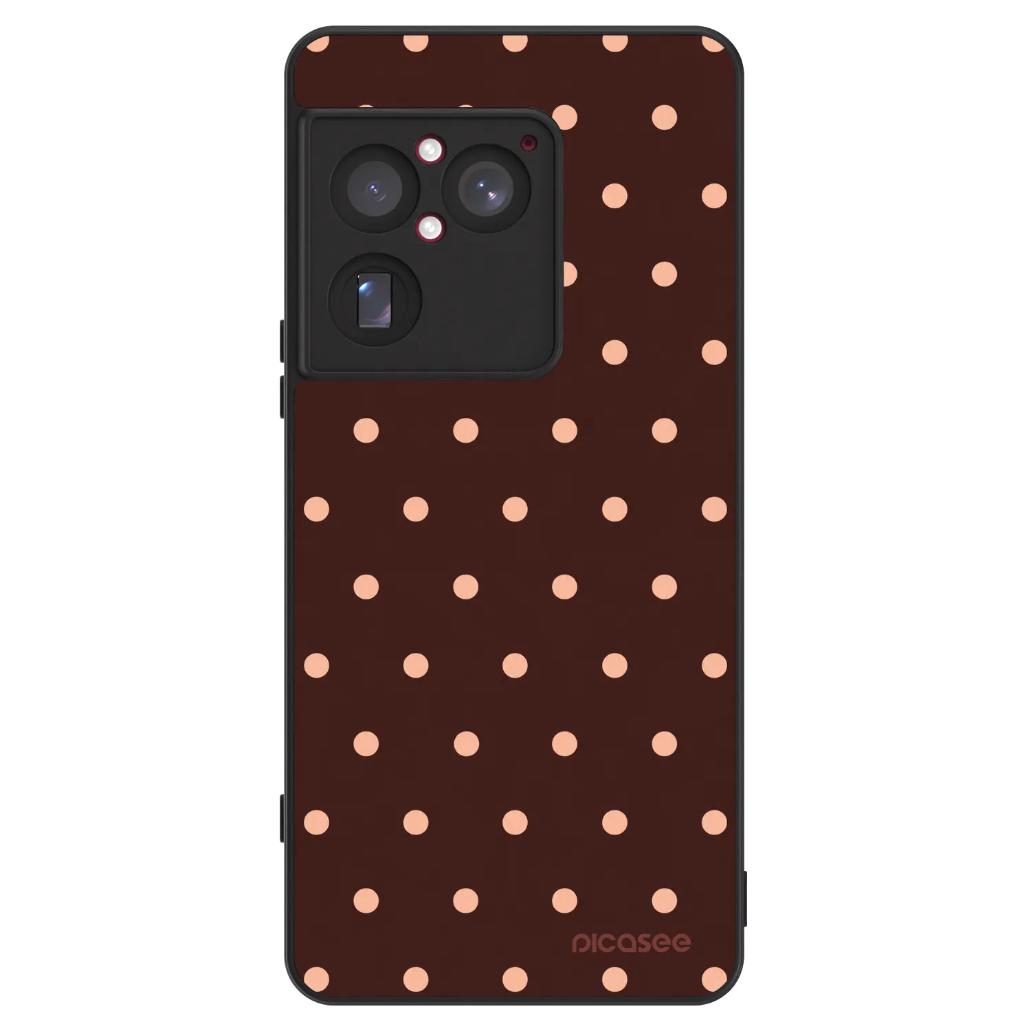 Picasee ULTIMATE CASE für Sony Xperia 1 VIII 5G - Peach Dots & Chocolate