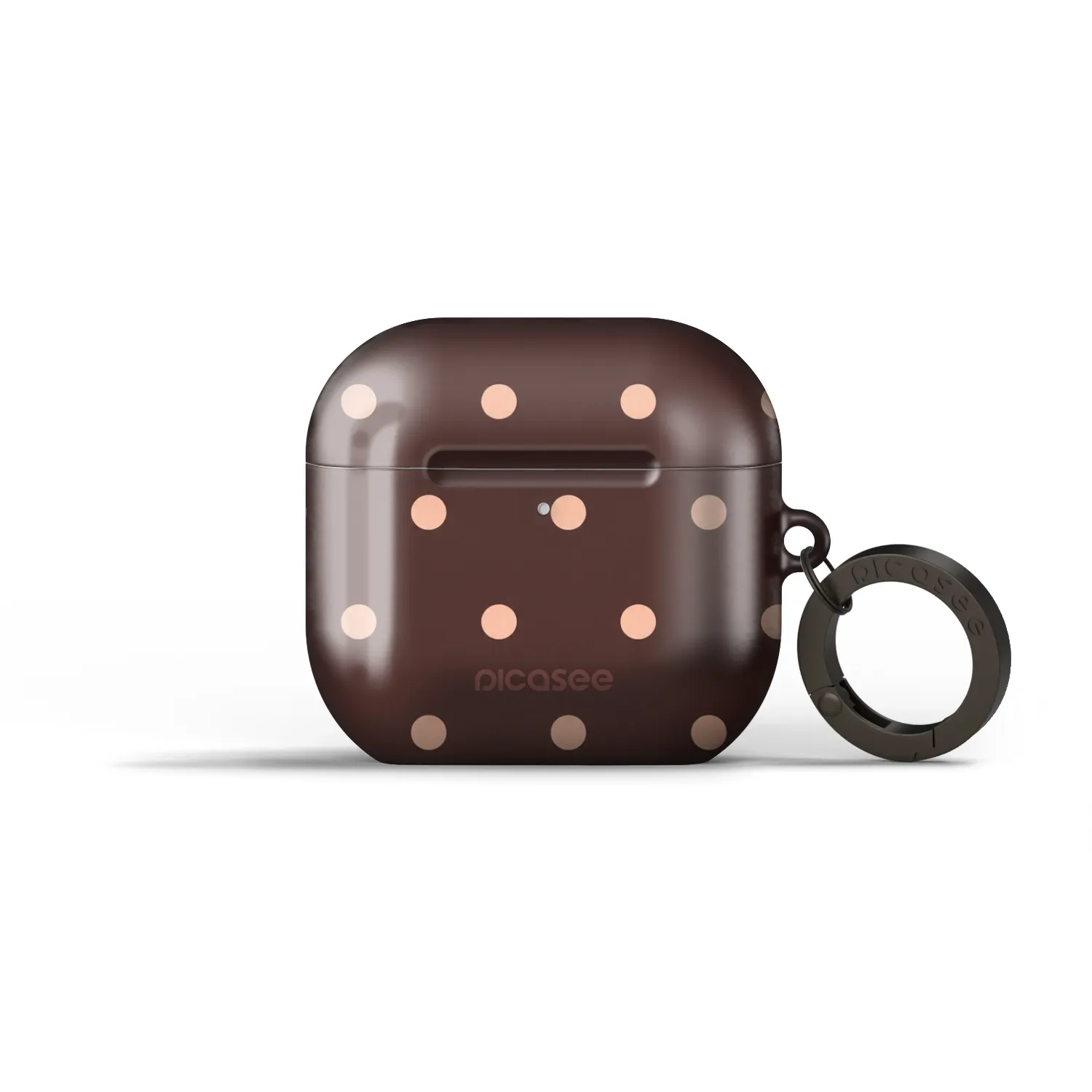 Picasee Obal pro Apple AirPods 5 - Peach Dots & Chocolate