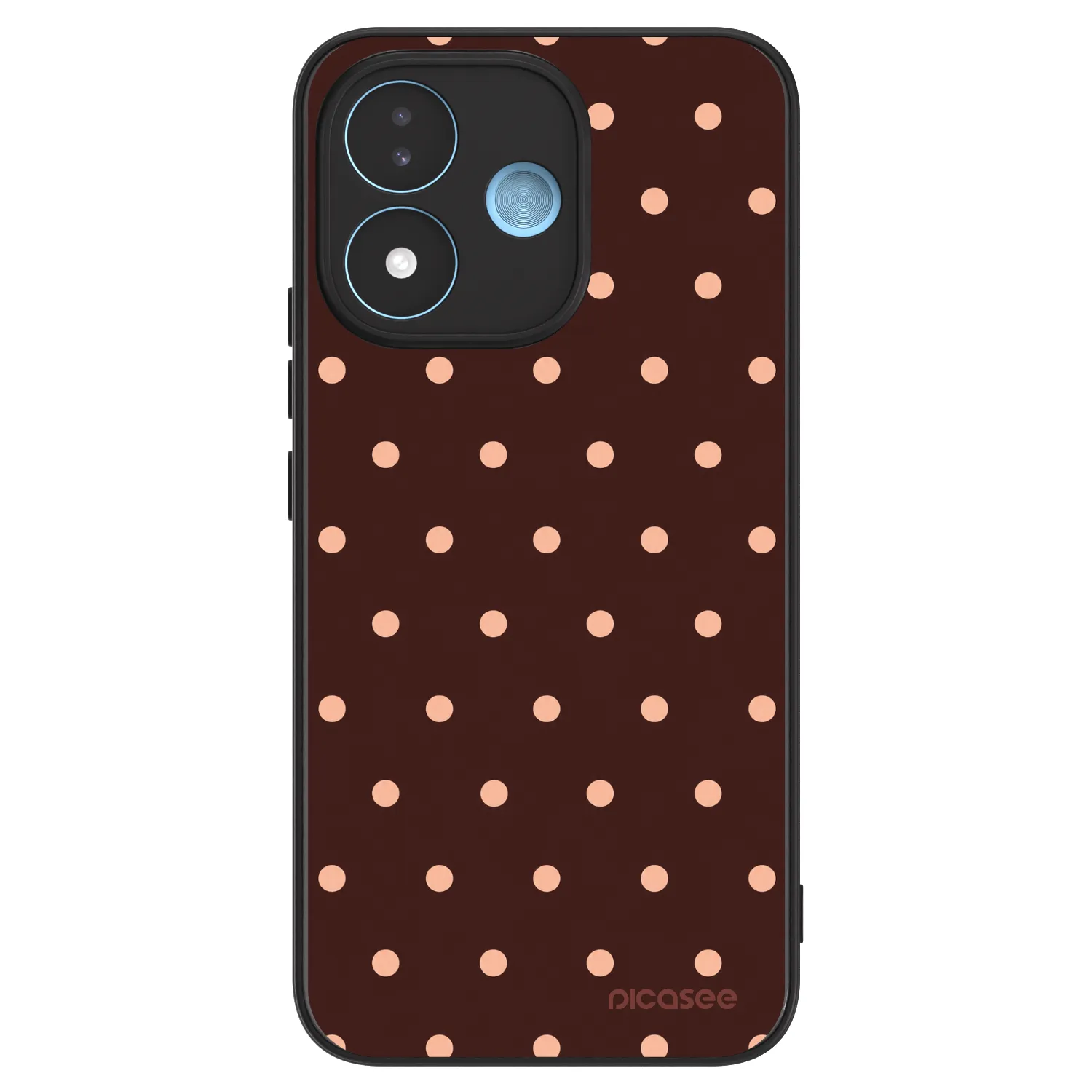 Picasee ULTIMATE CASE für Xiaomi Redmi Note 17 5G - Peach Dots & Chocolate