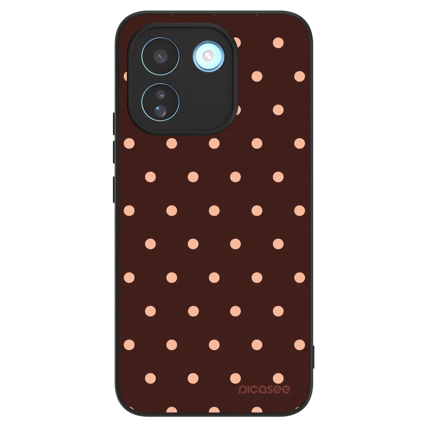 Picasee ULTIMATE CASE für Xiaomi Redmi Note 17 Pro MAX 5G - Peach Dots & Chocolate