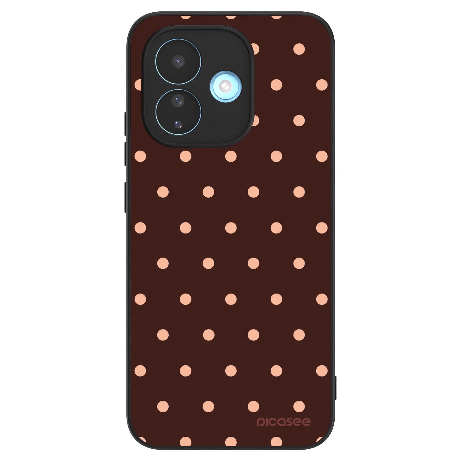 Picasee ULTIMATE CASE für Xiaomi Redmi Note 17 Pro 5G - Peach Dots & Chocolate