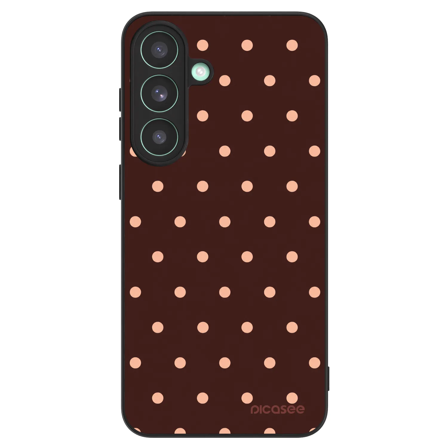 Picasee ULTIMATE CASE PowerShare für Samsung Galaxy S26 FE - Peach Dots & Chocolate