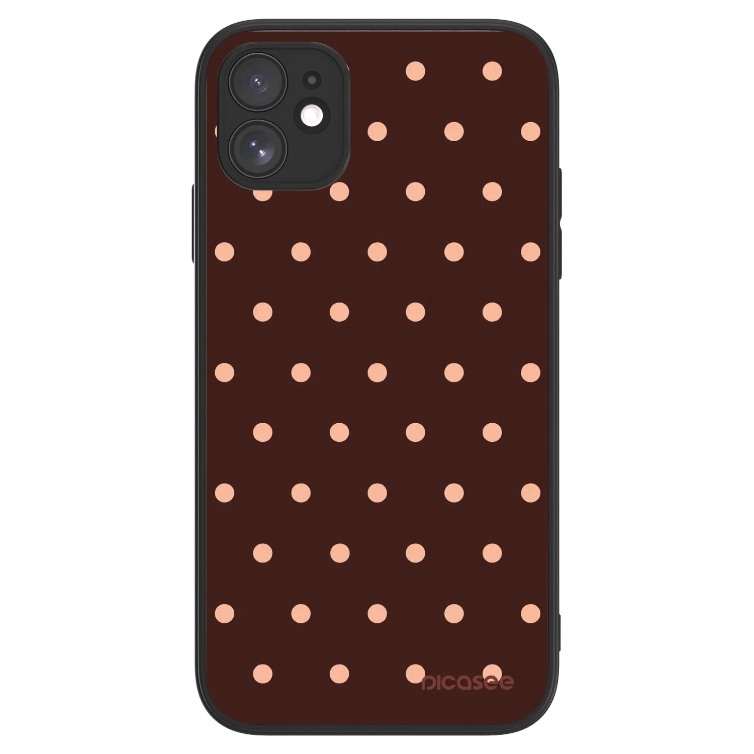 Picasee ULTIMATE CASE für Apple iPhone 11 - Peach Dots & Chocolate