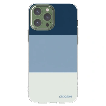 Picasee Apple iPhone 13 Pro Max Hülle - Transparentes Silikon - Coastal Blue