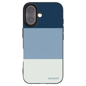 Picasee Apple iPhone 16 Hülle - Schwarzes Silikon - Coastal Blue
