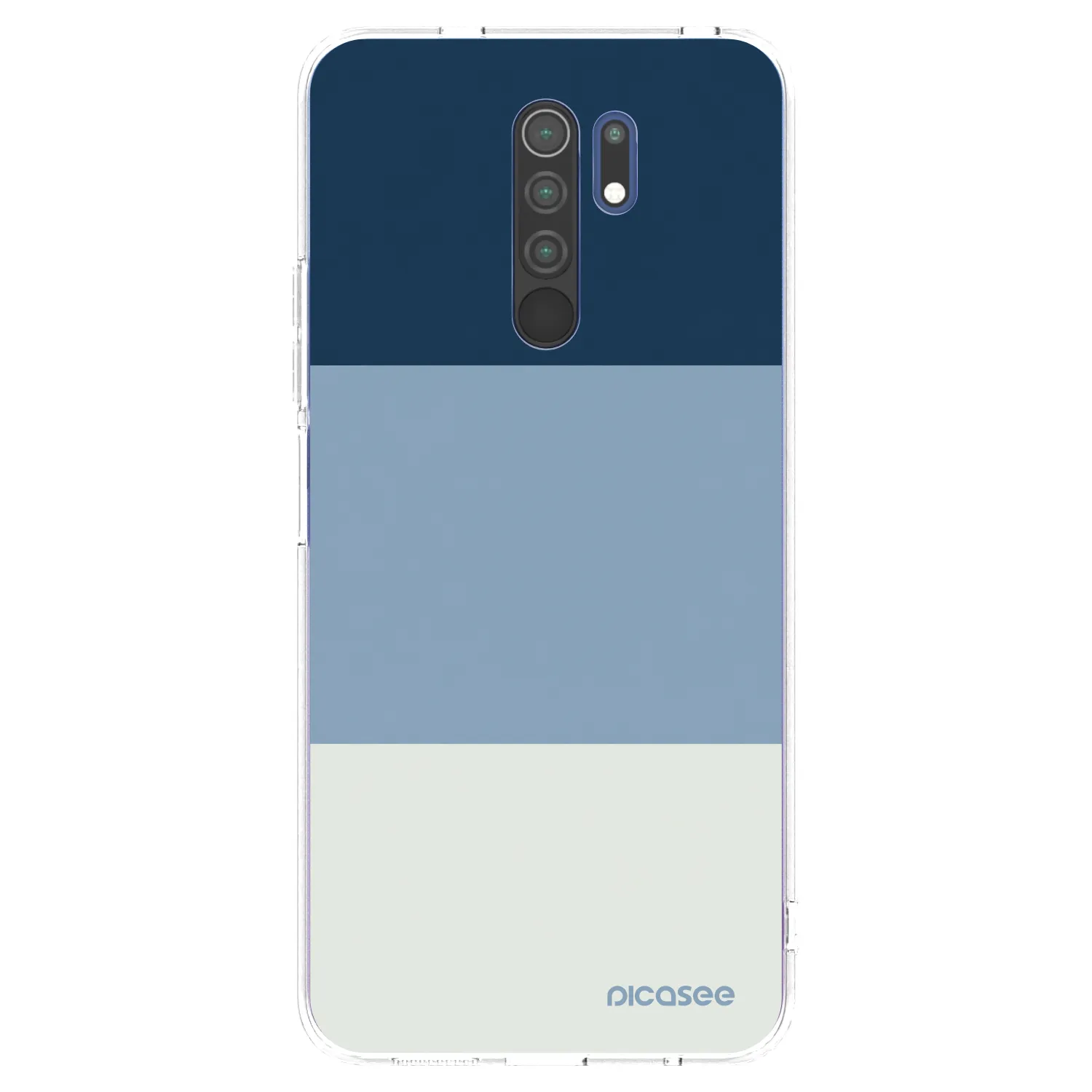 Picasee Xiaomi Redmi 9 Hülle - Transparentes Silikon - Coastal Blue