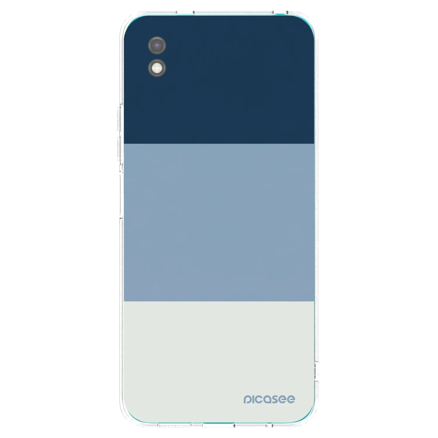 Picasee Xiaomi Redmi 9A Hülle - Schwarzes Silikon - Coastal Blue