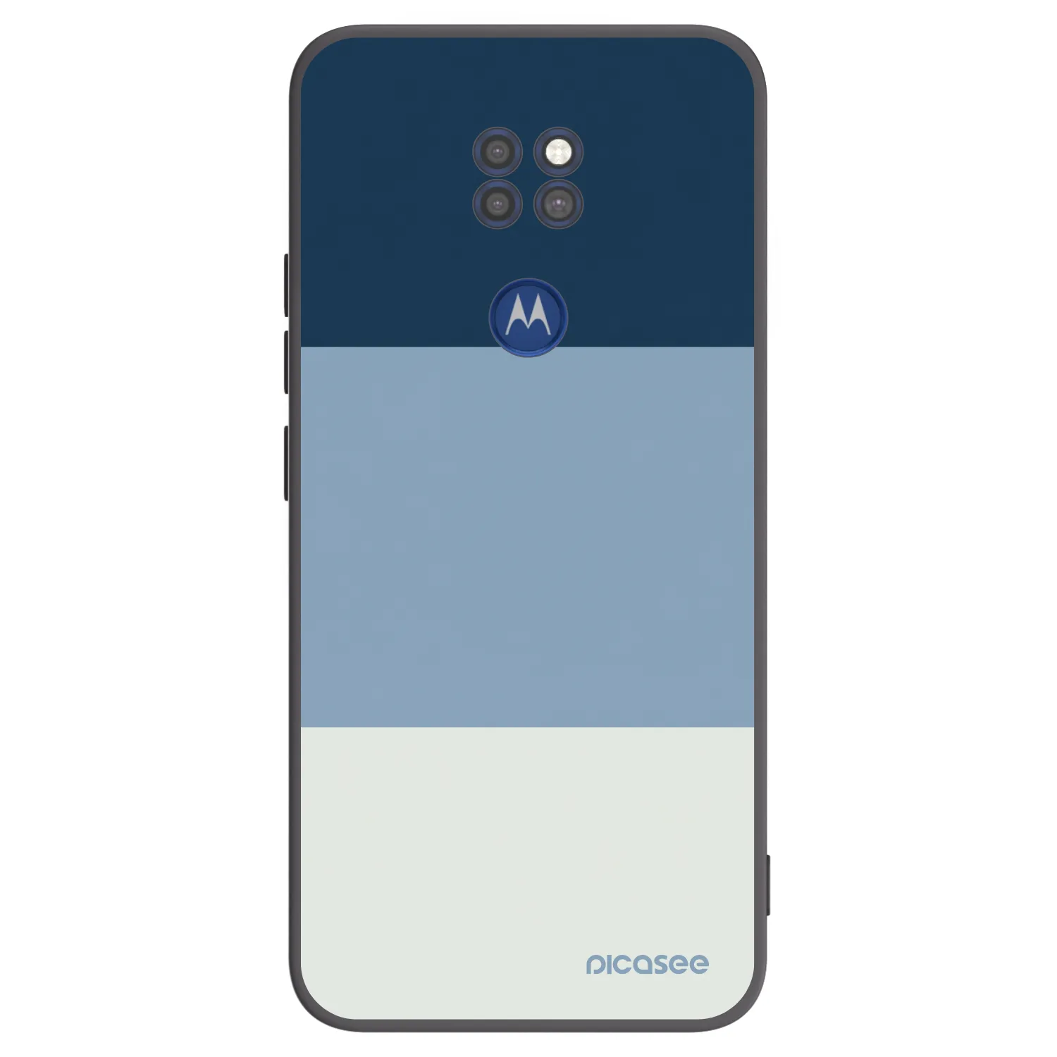 Picasee Motorola Moto G9 Play Hülle - Schwarzes Silikon - Coastal Blue