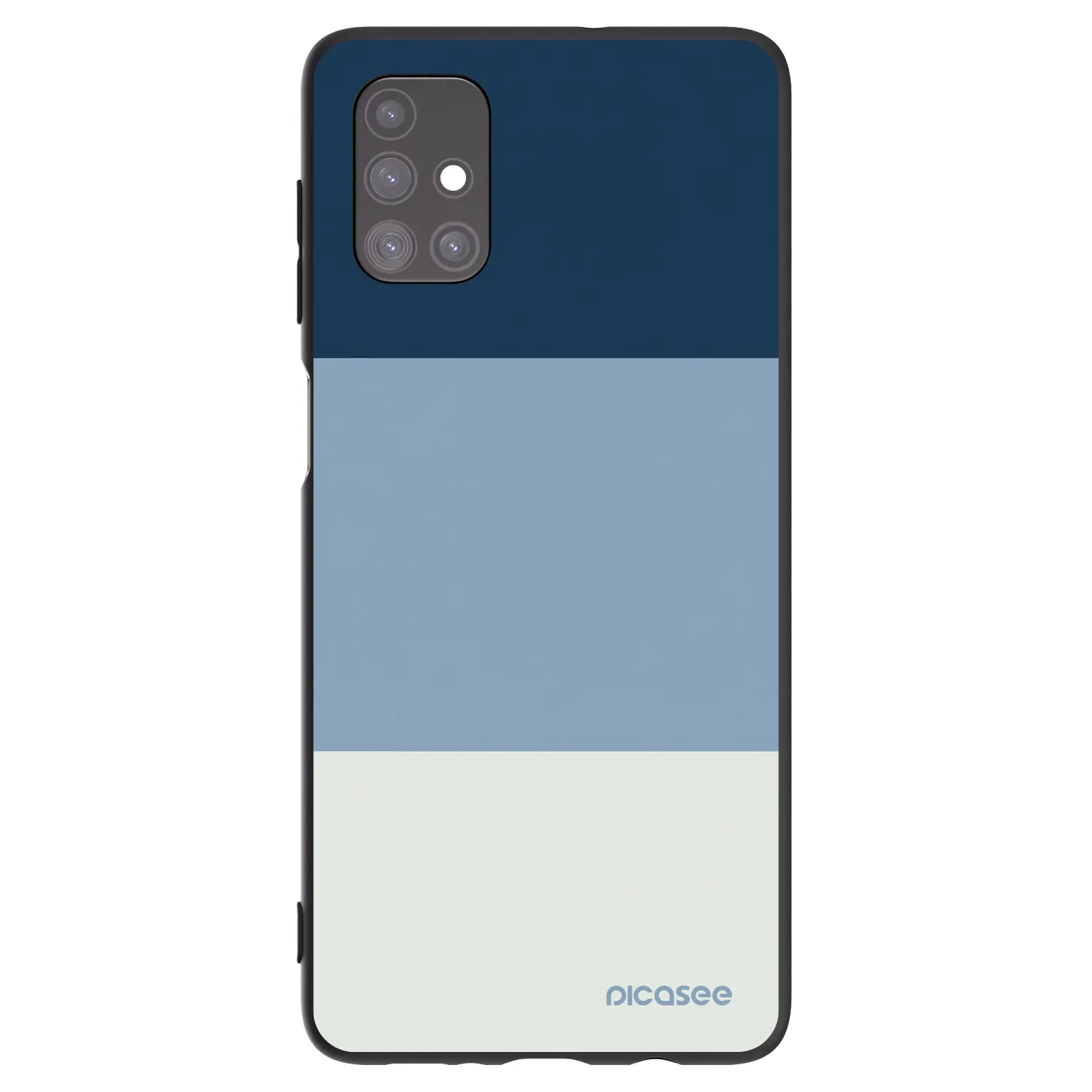 Picasee Samsung Galaxy M51 M515F Hülle - Schwarzes Silikon - Coastal Blue