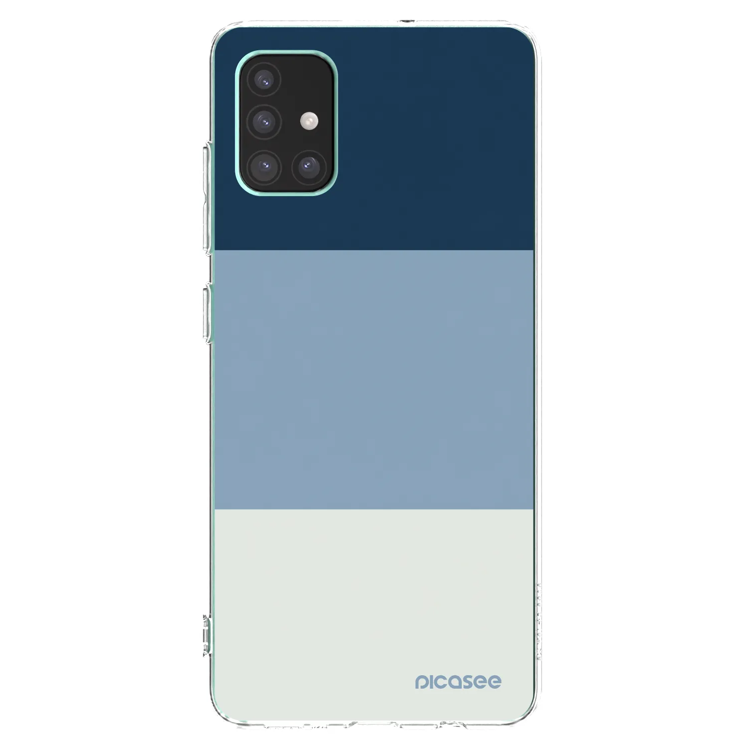 Picasee Samsung Galaxy M51 M515F Hülle - Transparentes Silikon - Coastal Blue