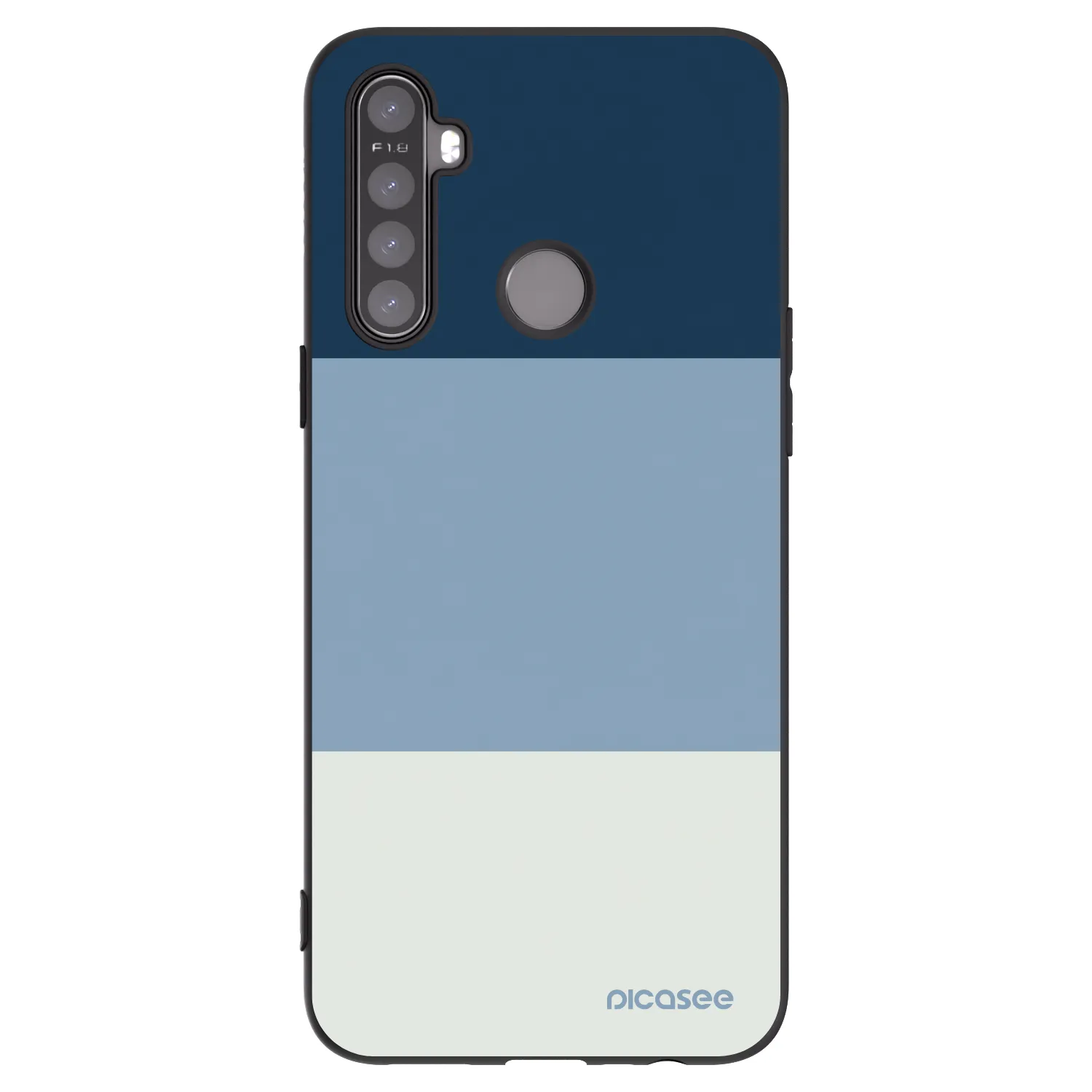 Picasee Realme 6i Hülle - Schwarzes Silikon - Coastal Blue