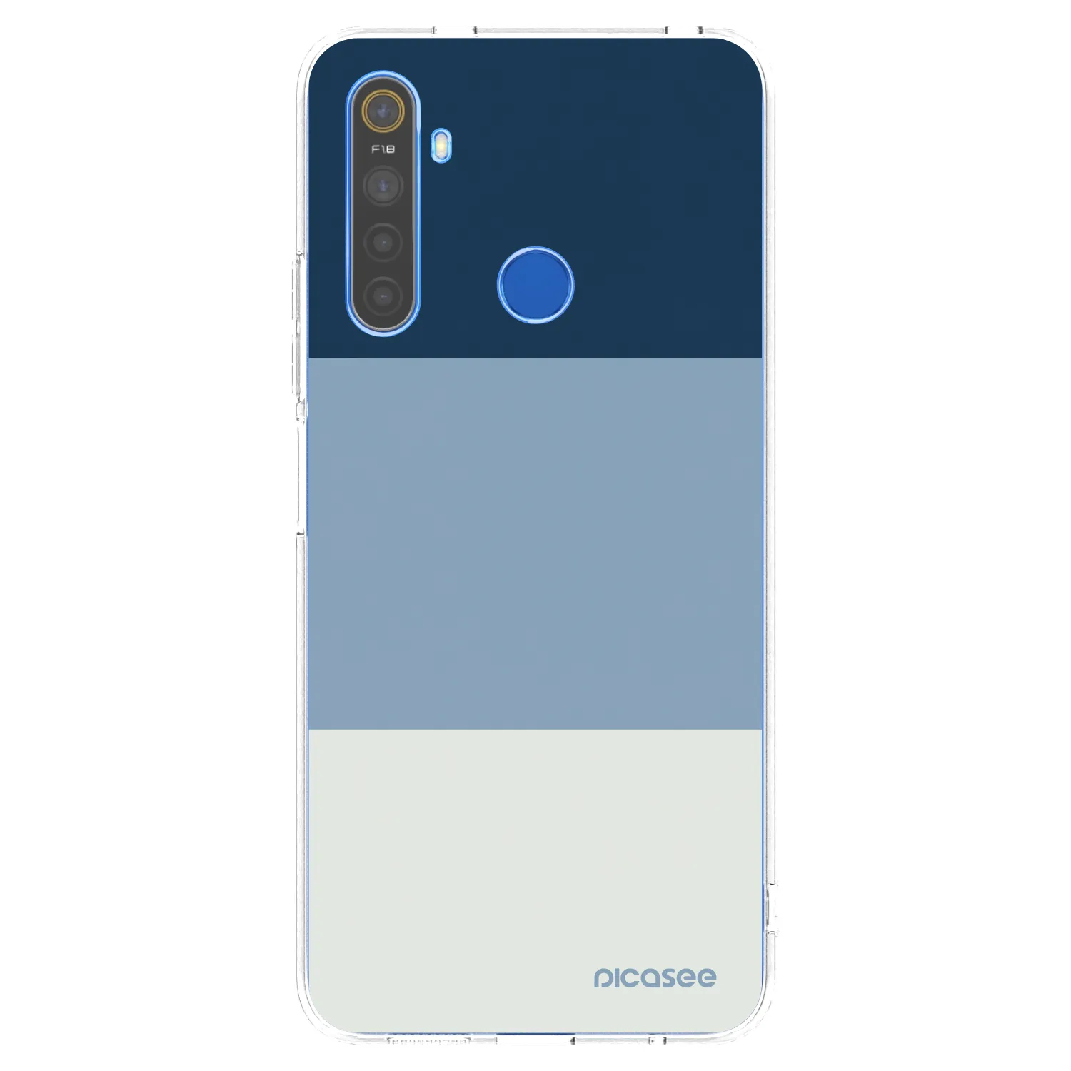 Picasee Realme 5 Hülle - Transparentes Silikon - Coastal Blue