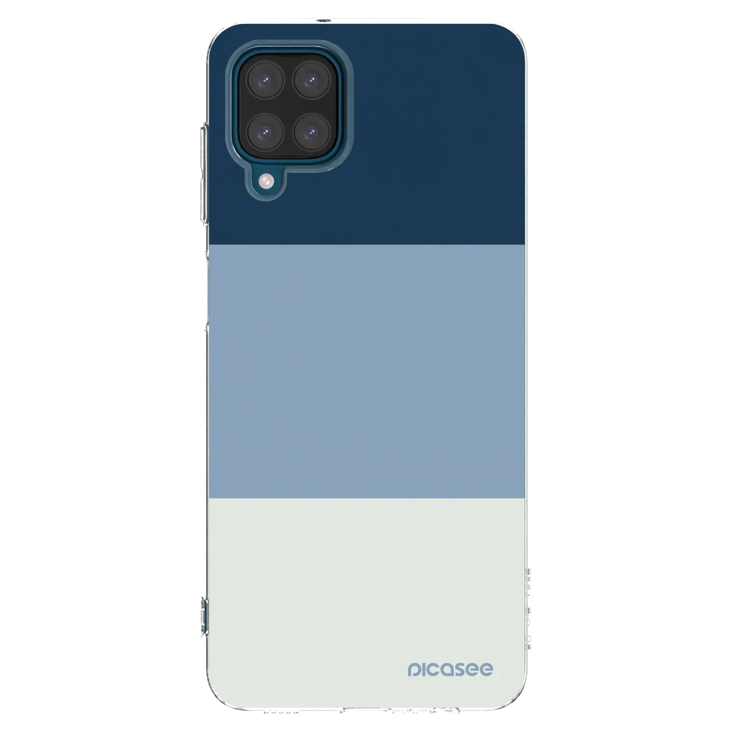 Picasee Samsung Galaxy A12 A125F Hülle - Transparentes Silikon - Coastal Blue