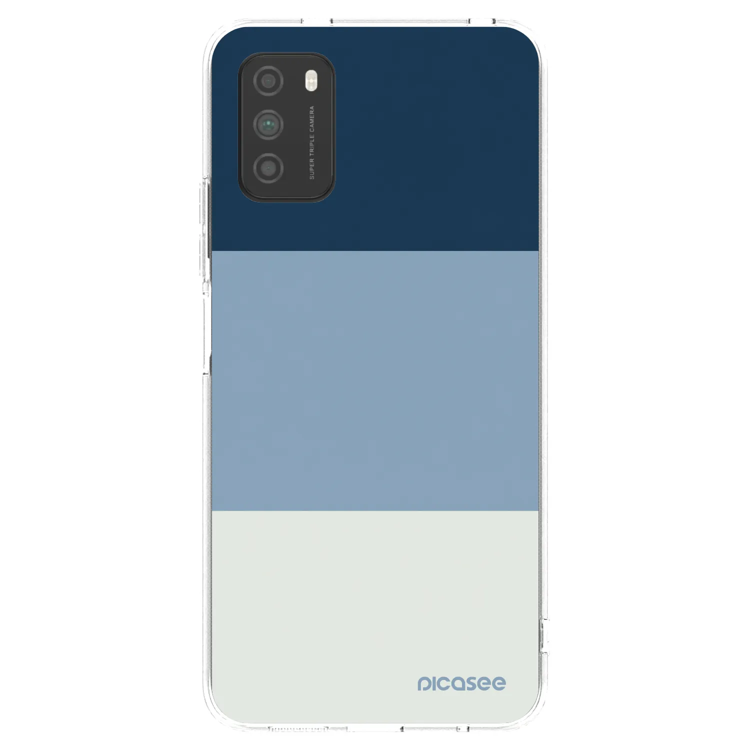 Picasee Xiaomi Poco M3 Hülle - Transparentes Silikon - Coastal Blue