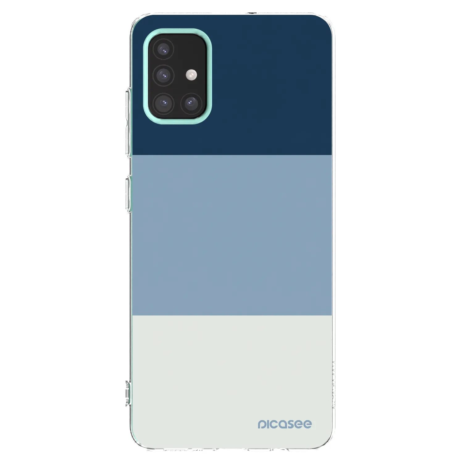 Picasee Samsung Galaxy M31s Hülle - Transparentes Silikon - Coastal Blue