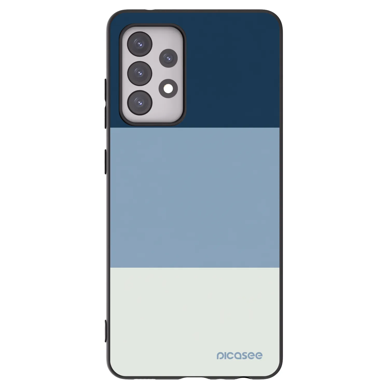 Picasee Samsung Galaxy A52 5G A525F Hülle - Schwarzes Silikon - Coastal Blue