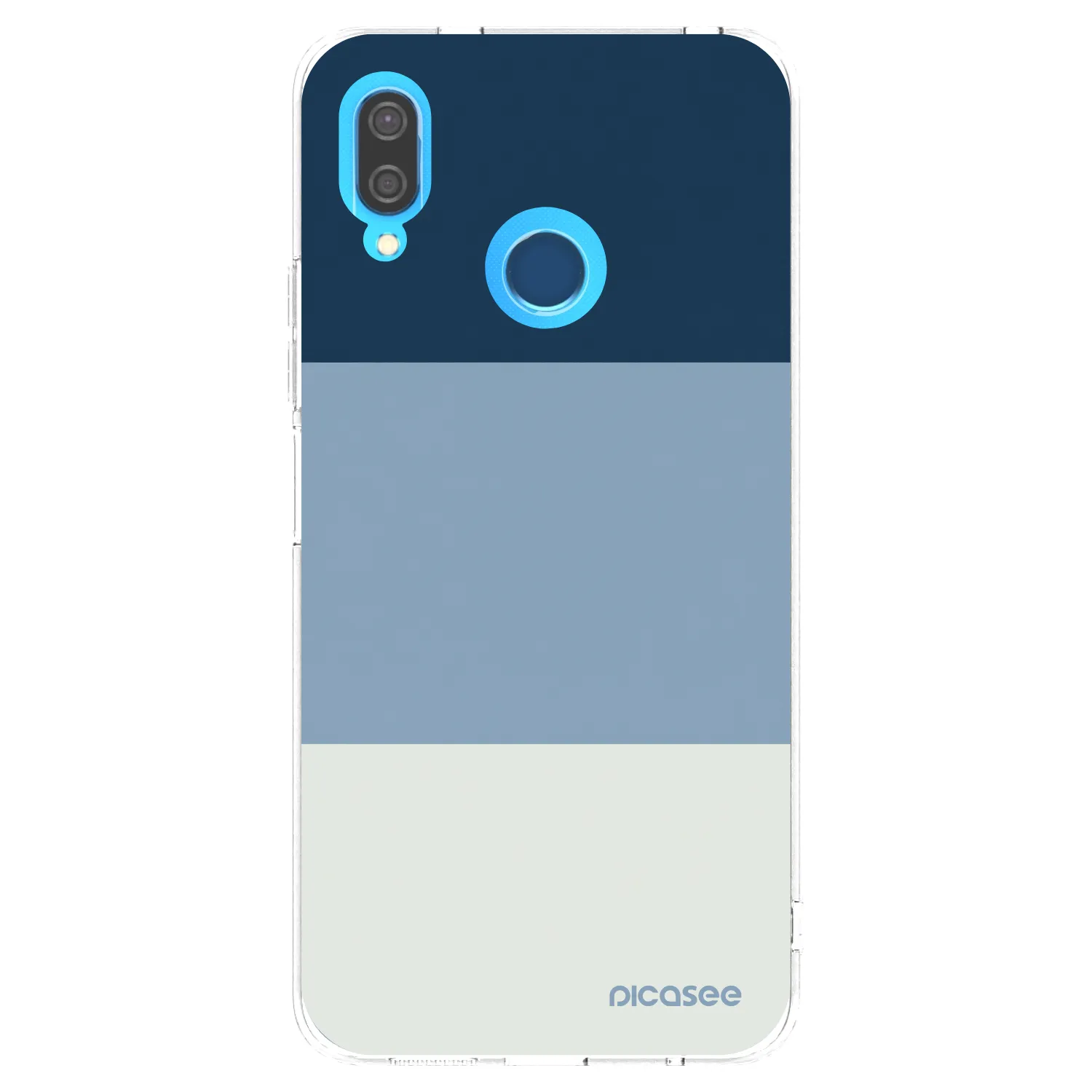 Picasee Huawei P20 Lite Hülle - Transparentes Silikon - Coastal Blue