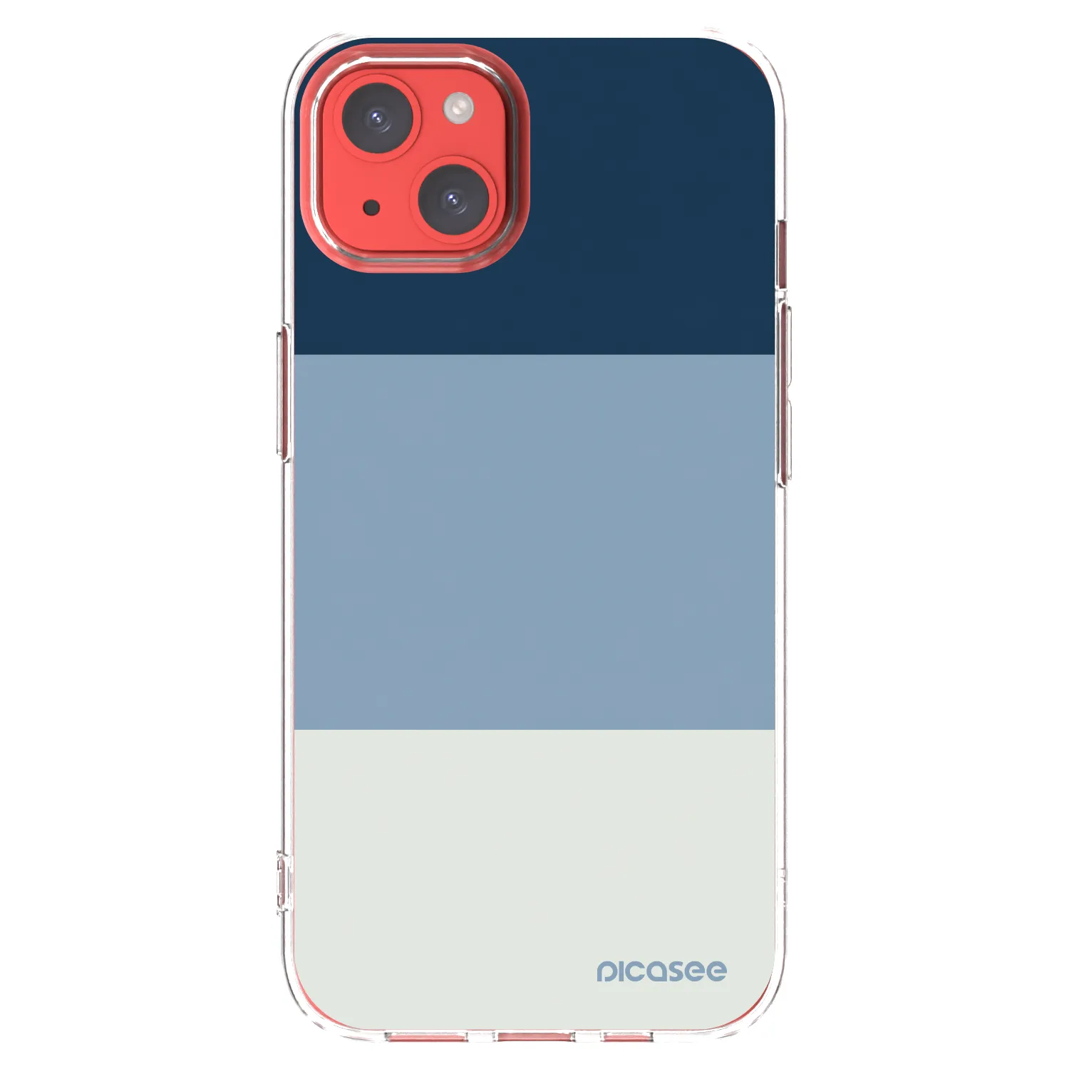 Picasee Apple iPhone 13 Hülle - Transparentes Silikon - Coastal Blue