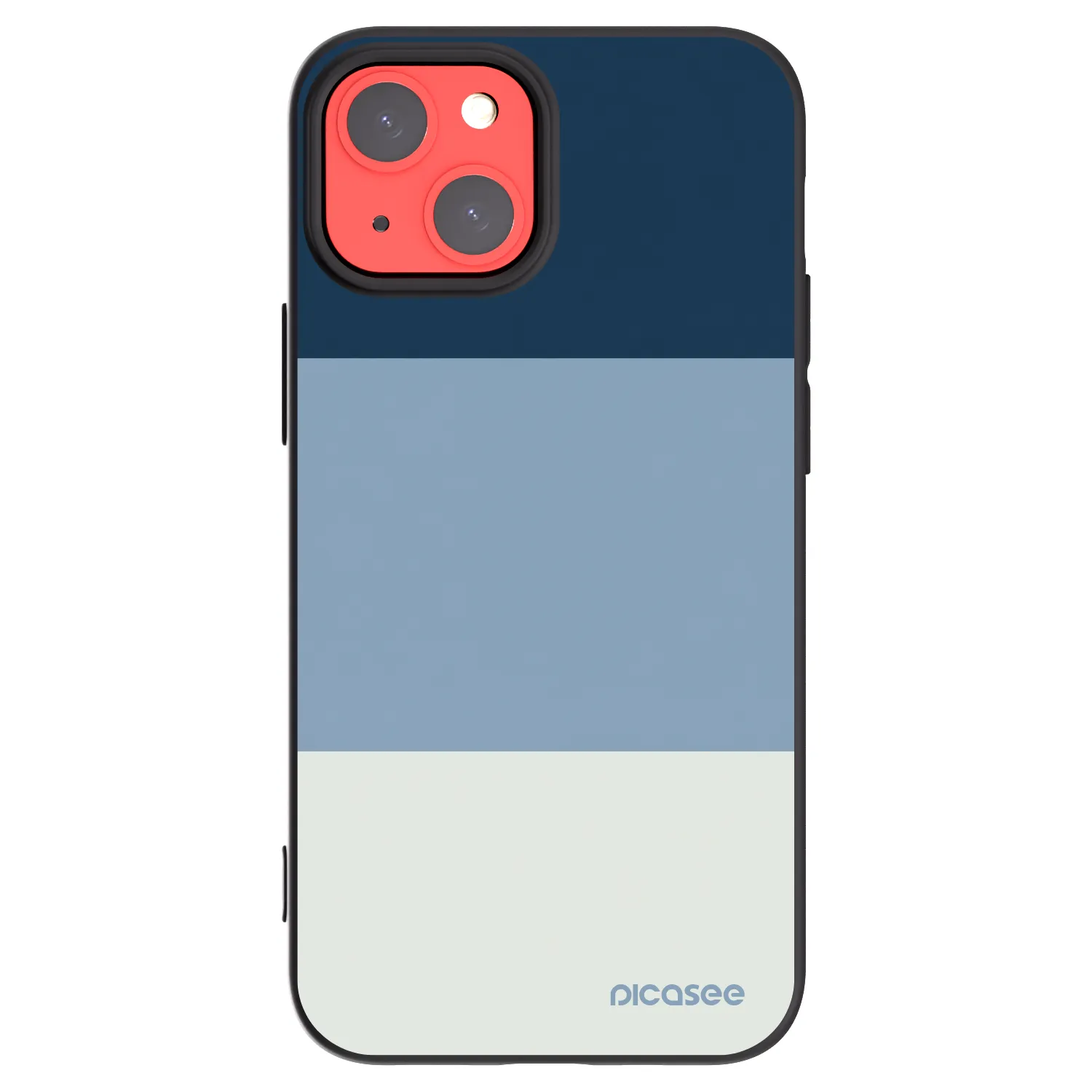 Picasee Apple iPhone 13 mini Hülle - Schwarzes Silikon - Coastal Blue