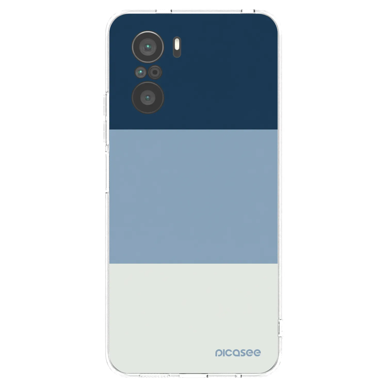 Picasee Xiaomi Poco F3 Hülle - Transparentes Silikon - Coastal Blue