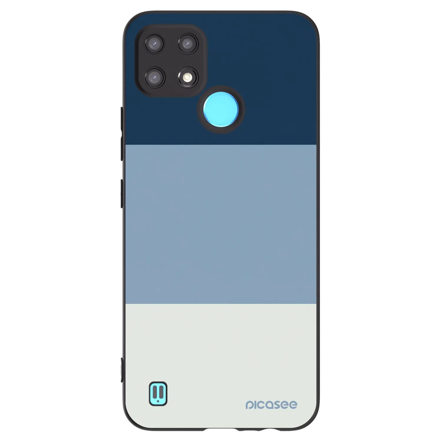 Picasee Realme C21 Hülle - Schwarzes Silikon - Coastal Blue