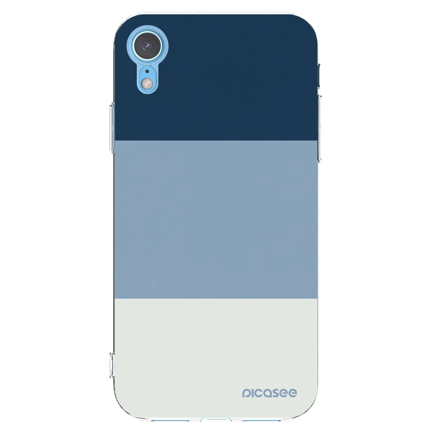 Picasee Apple iPhone XR Hülle - Transparentes Silikon - Coastal Blue