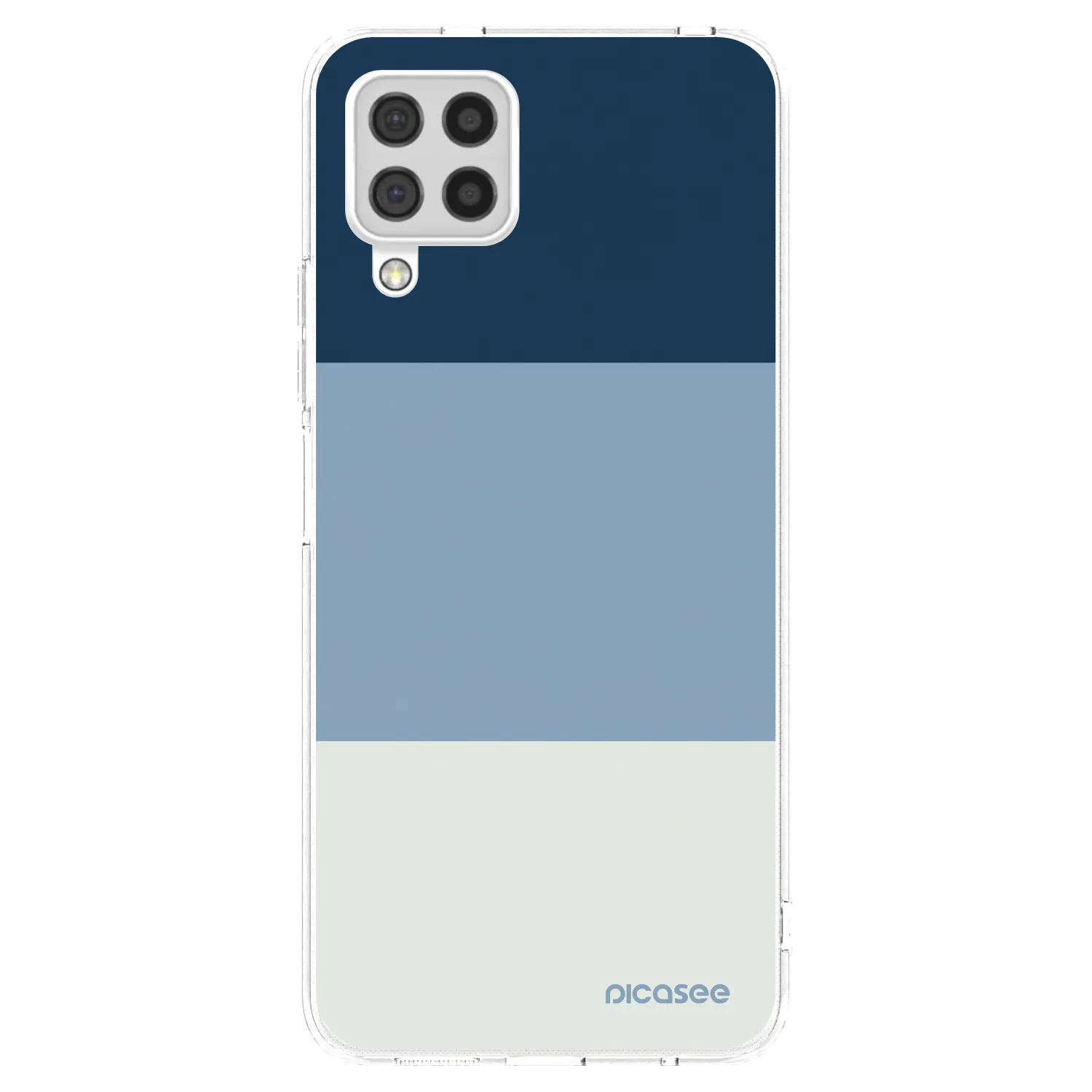 Picasee Samsung Galaxy A22 A225F 4G Hülle - Transparentes Silikon - Coastal Blue